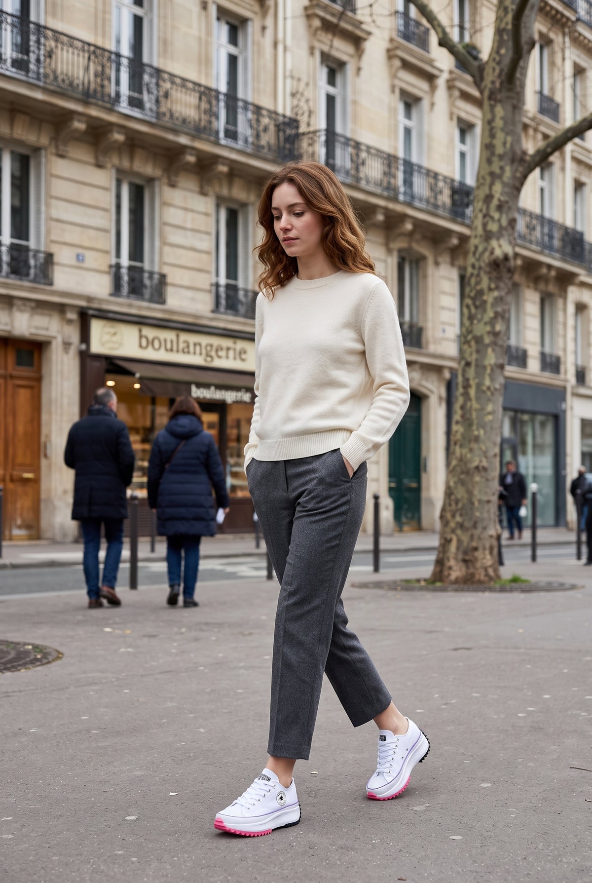 Baskets Femme | Lacets Semelle Plateforme Bout Renforcé - 8