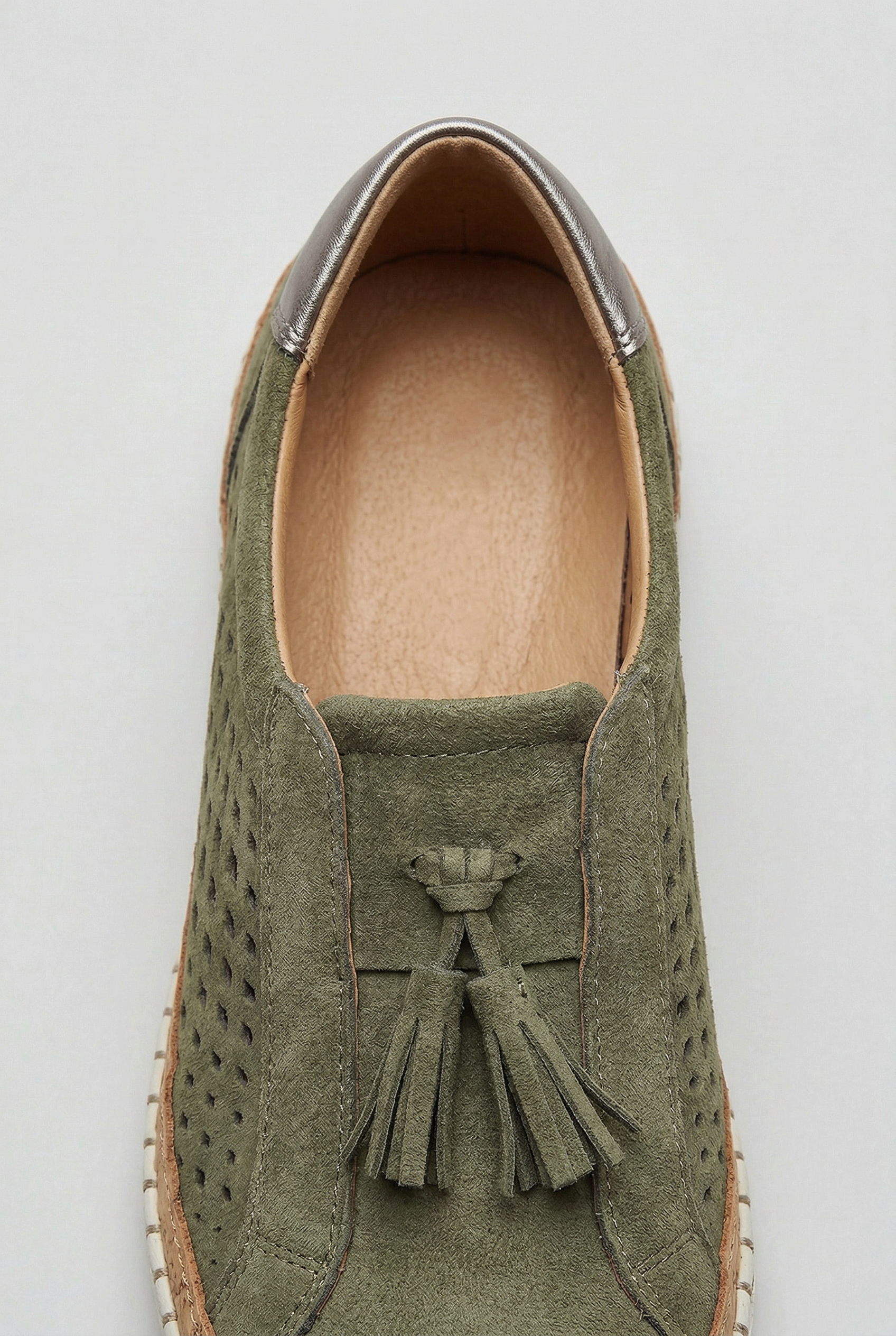 Baskets Femme | Sans Lacet Pompons Panneau Perforé - 3
