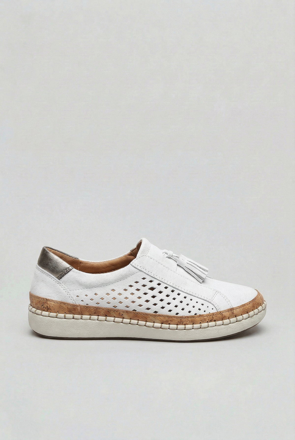 Baskets Femme | Sans Lacet Pompons Panneau Perforé - 7