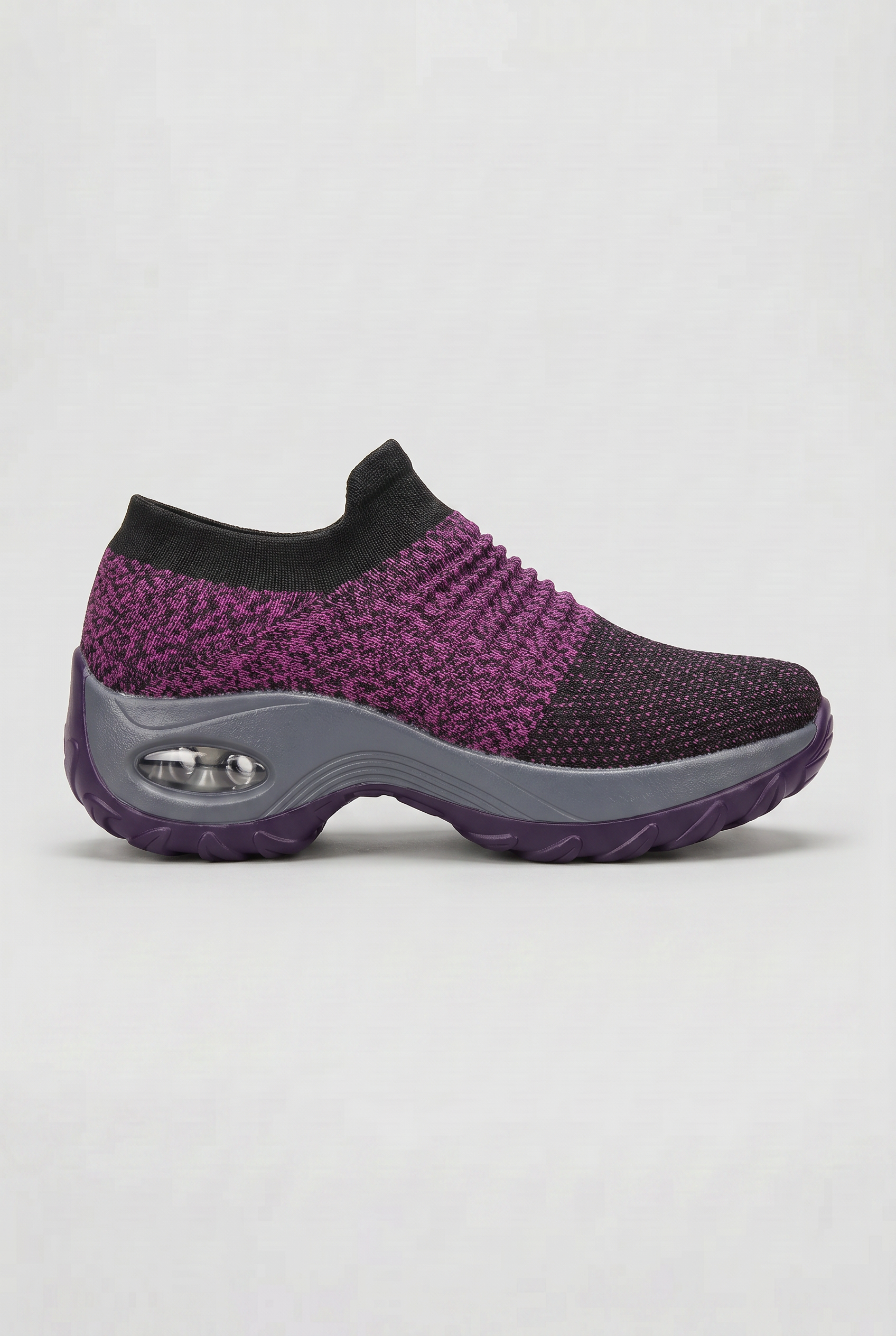 Baskets Femme | Sans Lacets Col Chaussette Semelle Galbée - 11