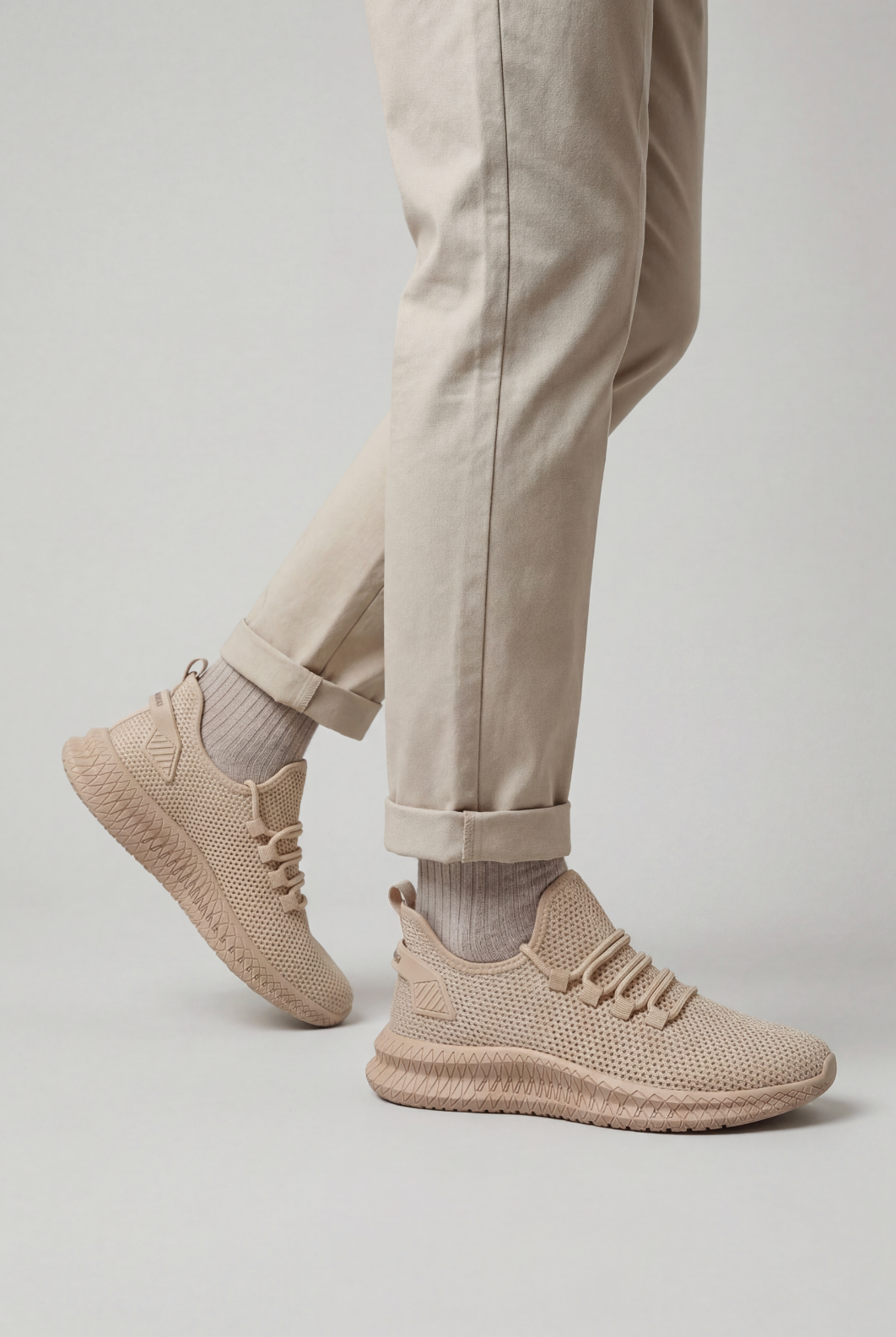 Baskets Homme | À Lacets Maille Ajourée Semelle Souple - 2