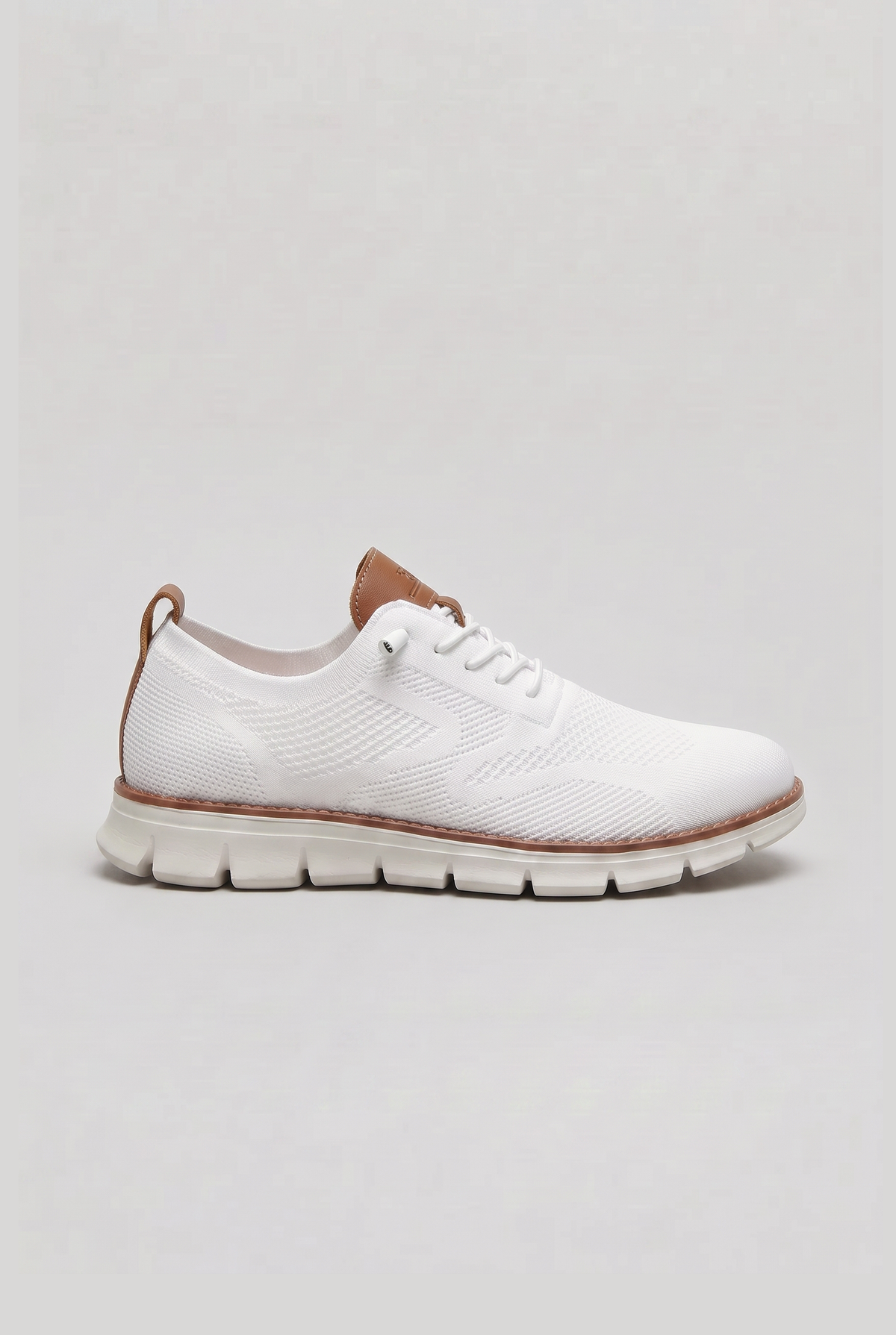 Baskets Homme | Maille Tricotée Motif Brogue Tirettes Doubles - 1