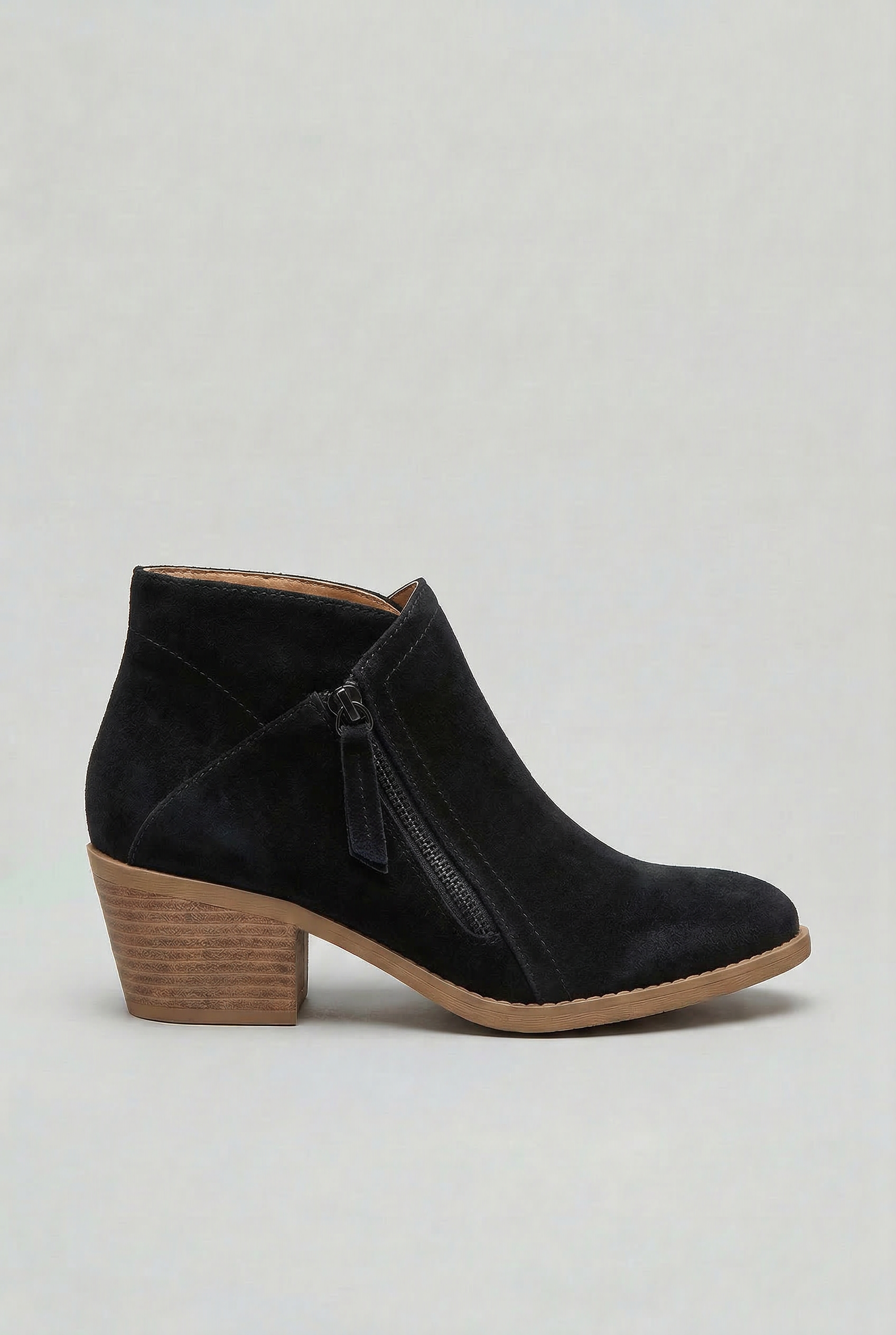 Bottines Femme | Zip Latéral Talon Bloc Bout Amande - 6