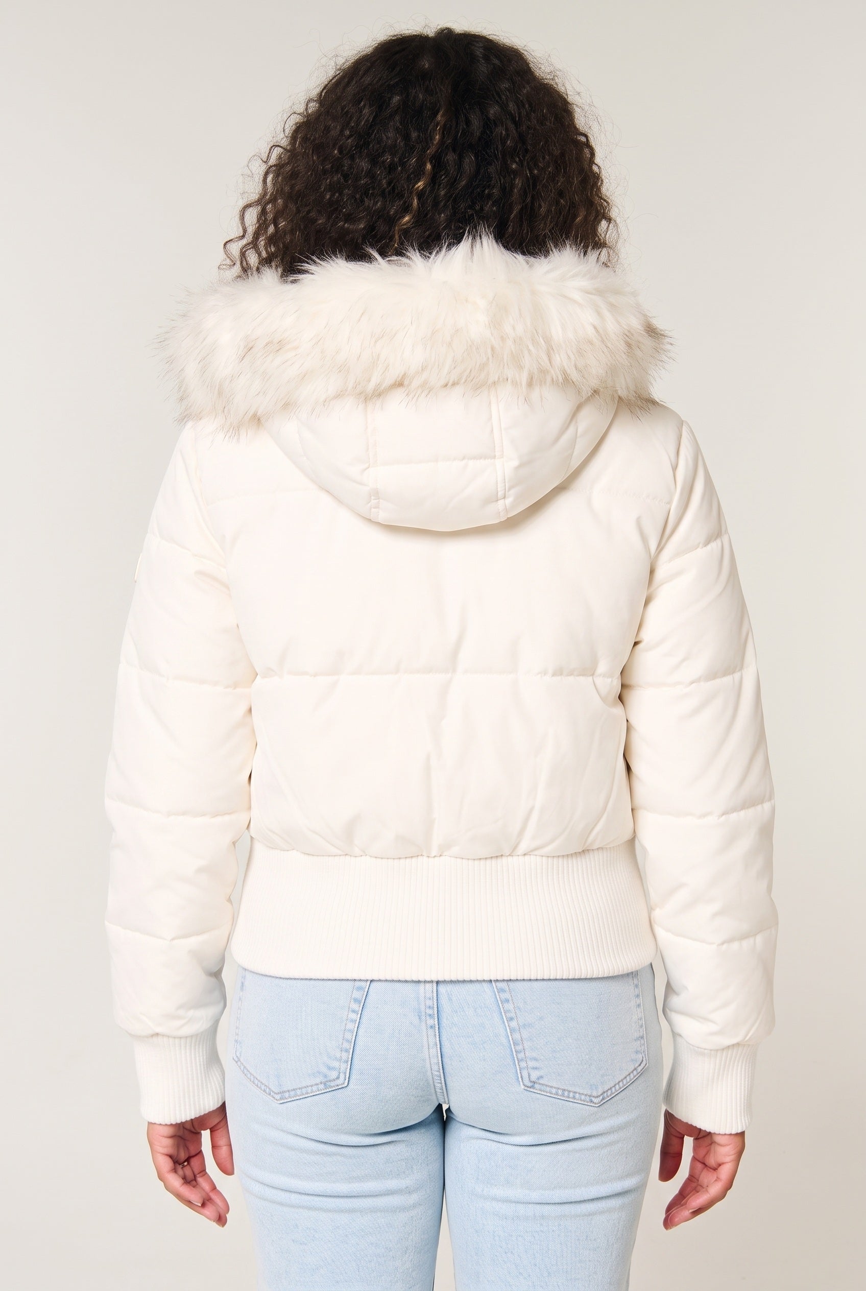 Doudoune Femme | Zip Intégral Capuche Amovible Coupe Courte - 2