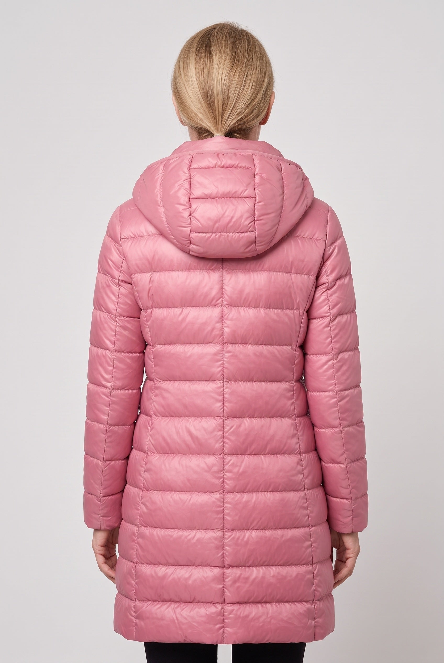 Doudoune Femme | Zip Intégral Coupe Longue Capuche Fixe - 2