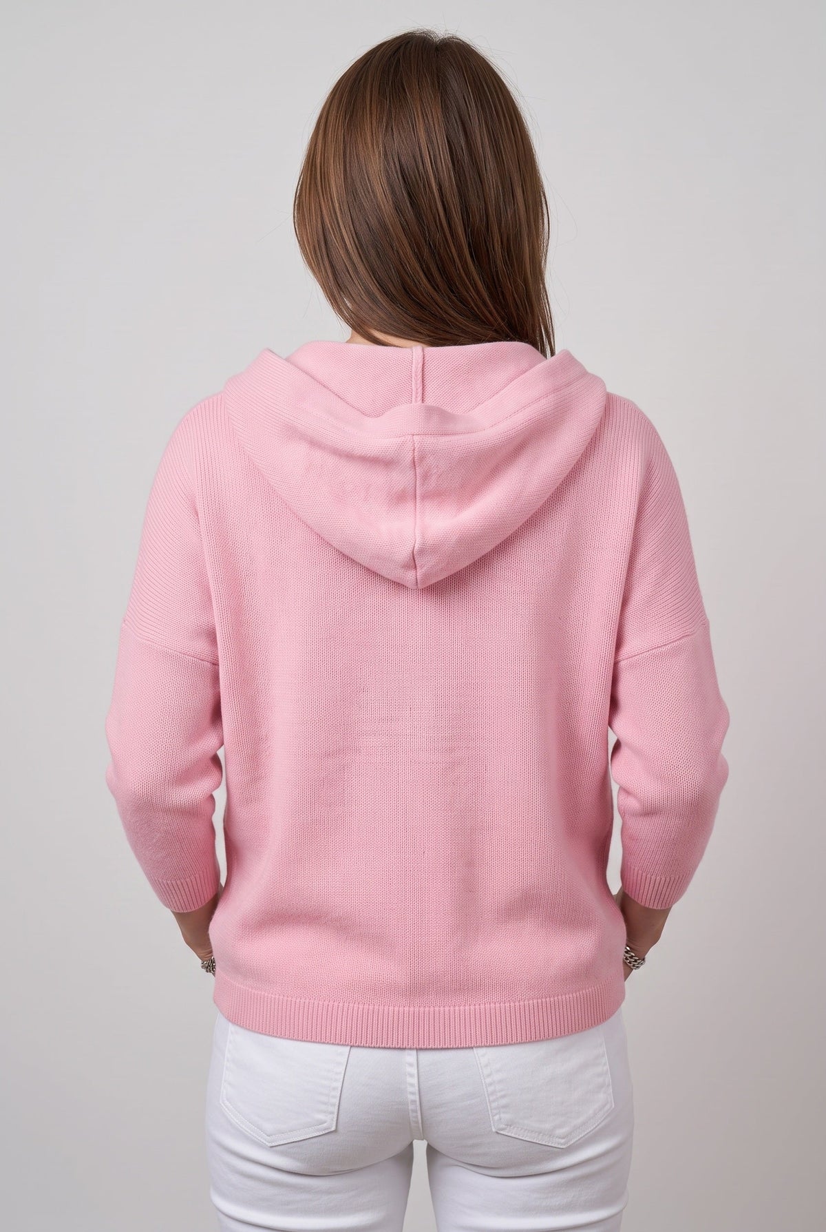 Gilet Femme | Boutonné Capuche Épaules Tombantes - 2