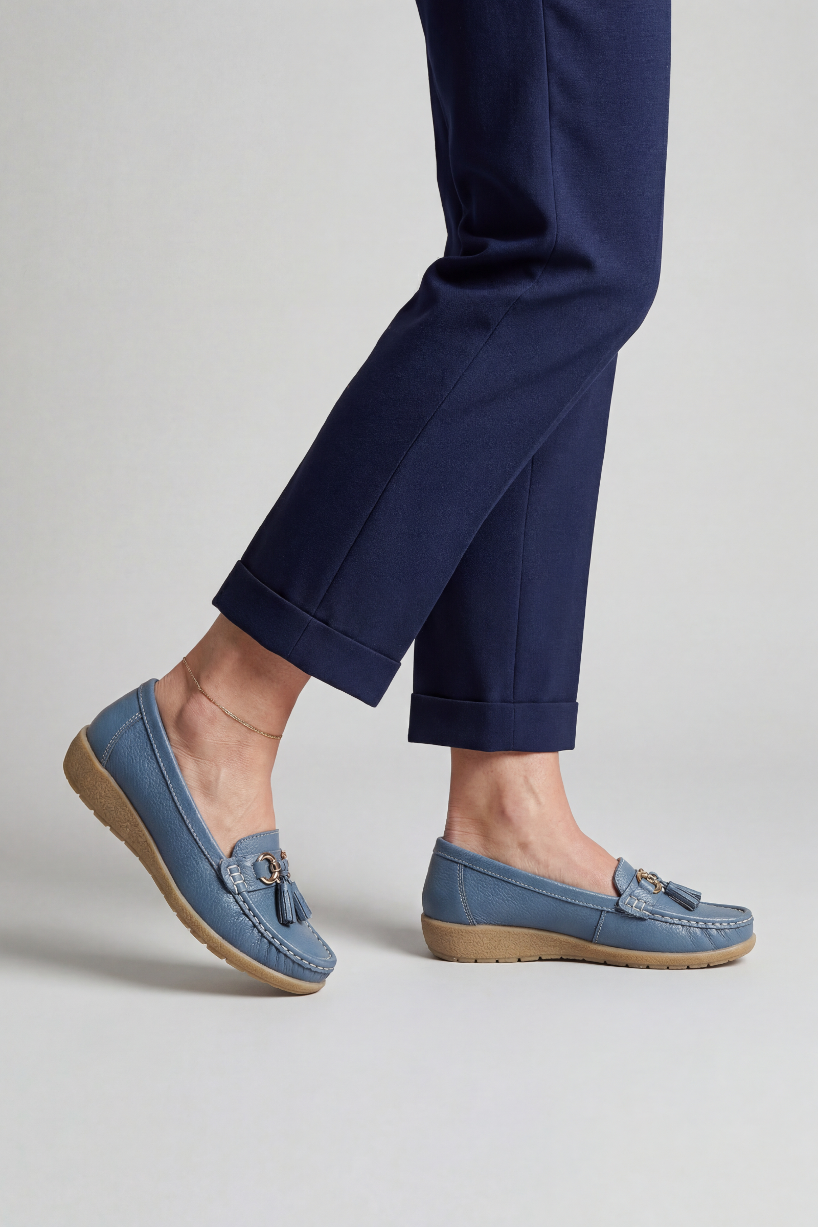Mocassins Femme | Sans Lacet Glands Semelle Compensée - 2