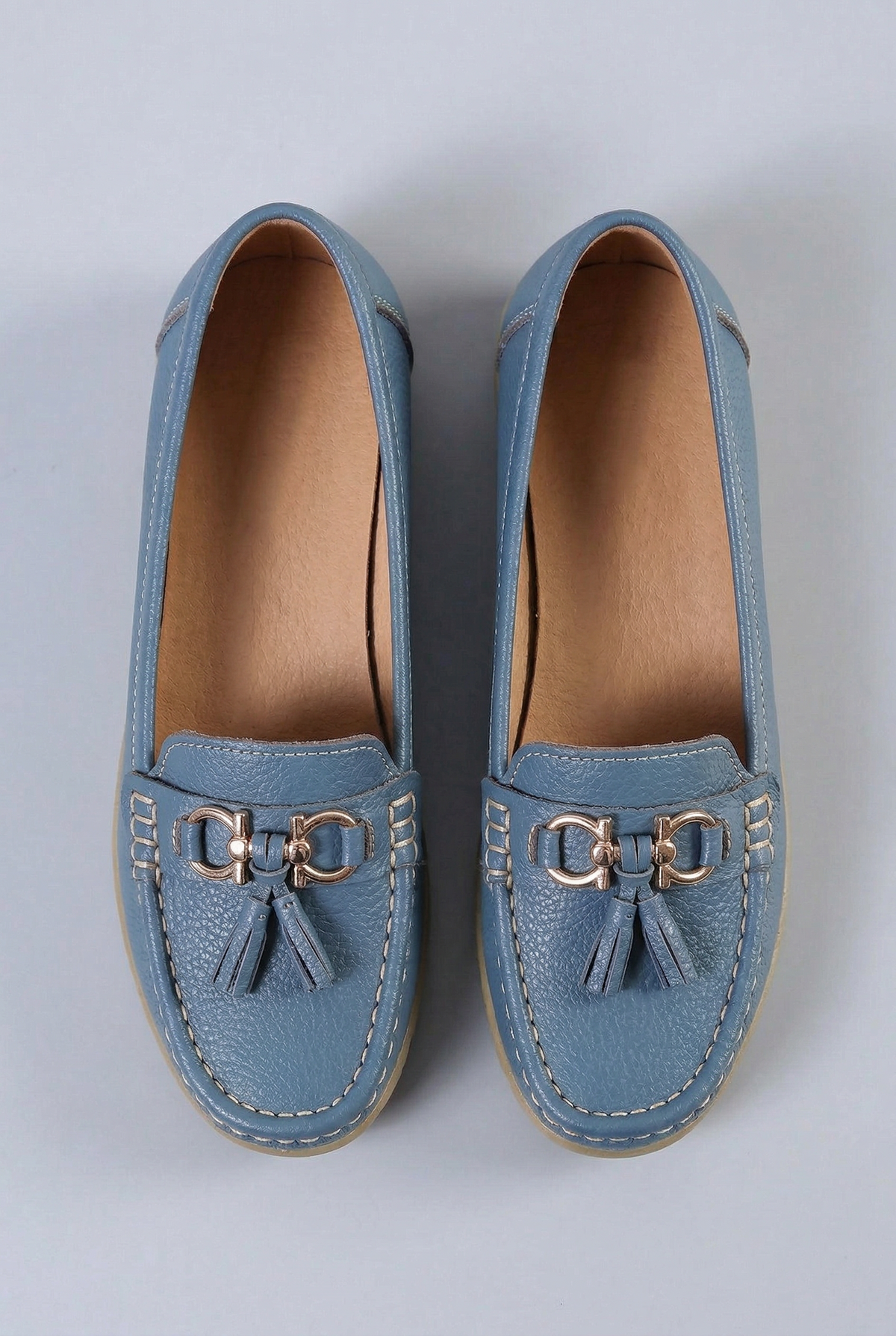 Mocassins Femme | Sans Lacet Glands Semelle Compensée - 3