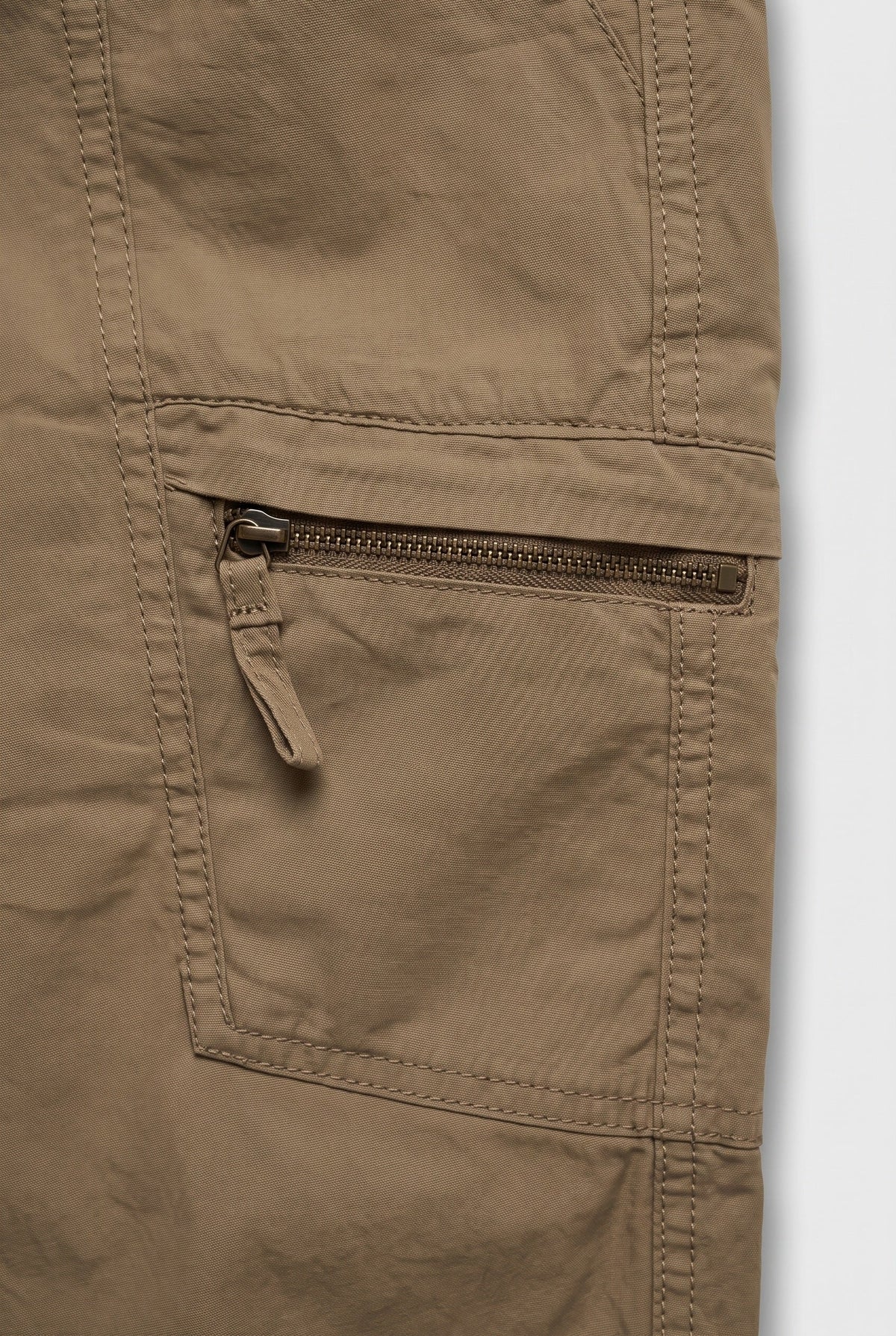 Pantalon Cargo Homme | Poche Cuisse Zippée Coupe Slim Bas Raccourci - 2