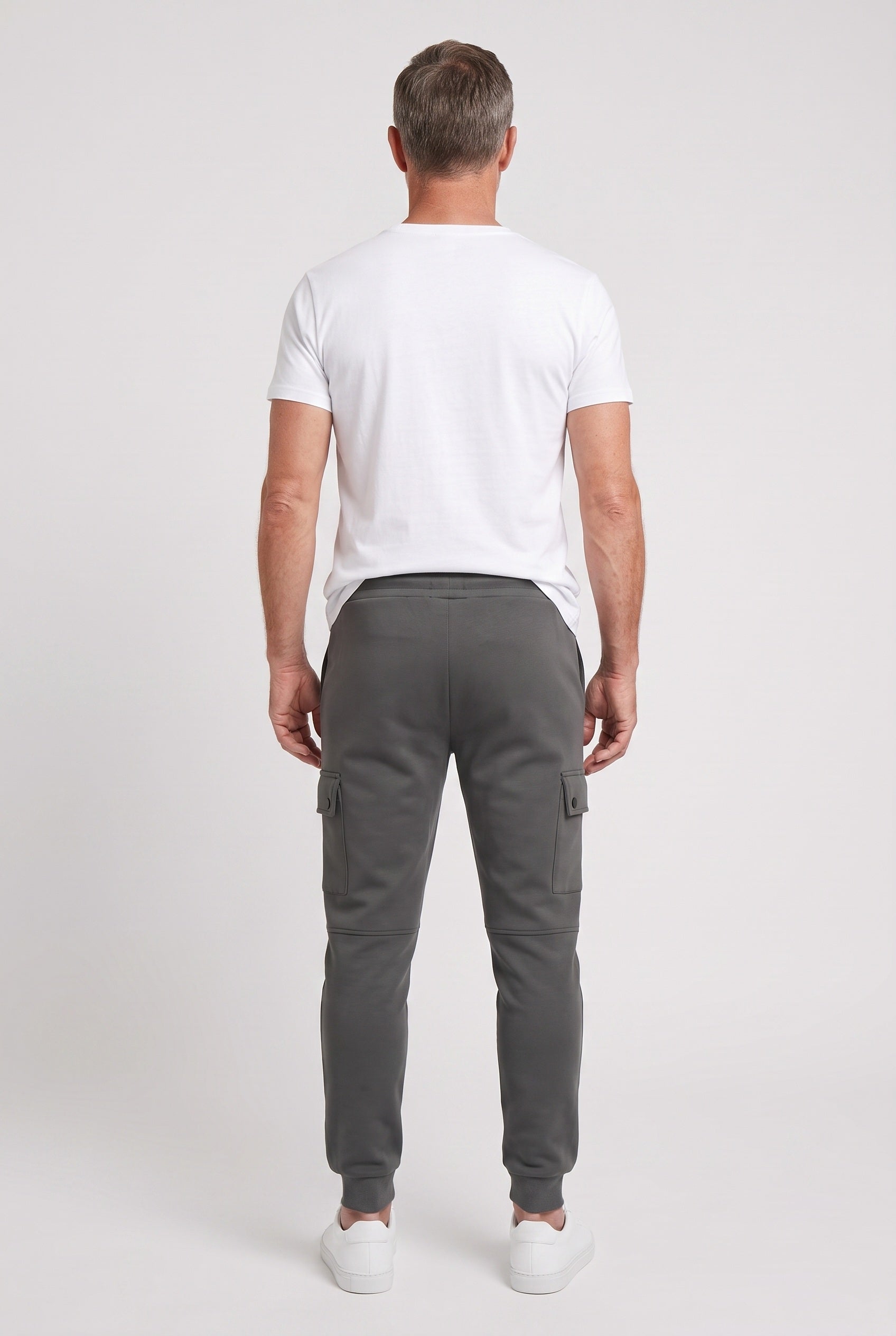Pantalon Homme | Jogging Poches Cargo Bas Côtelés Coupe Fuselée - 3