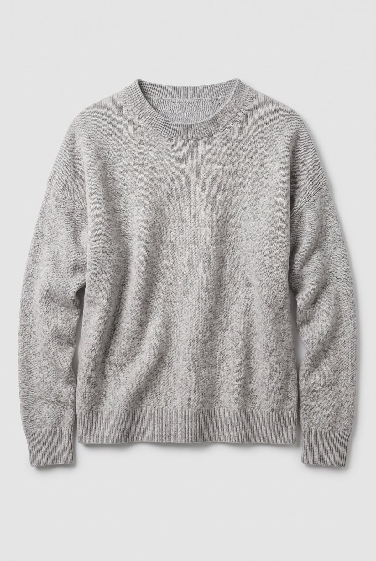 Pull Femme | Col Rond Côtelé Épaules Tombantes Ourlet Arrondi - 3
