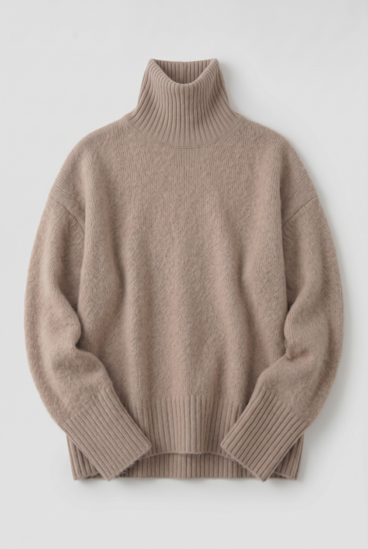 Pull Femme | Col Roulé Épaules Tombantes Coupe Ample - 3