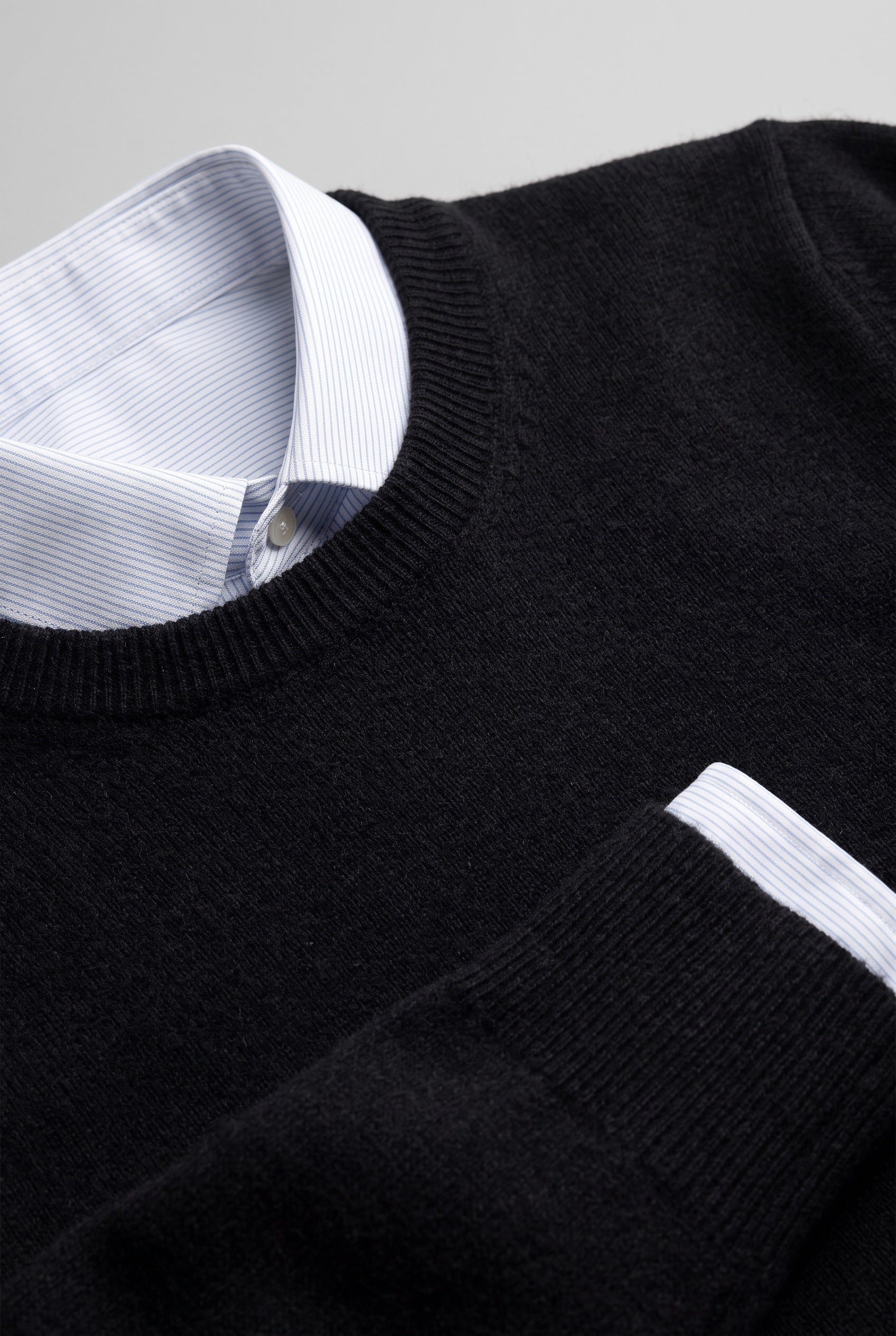 Pull Homme | Col Rond ou Col V Maille Fine Bords Côtelés - 3