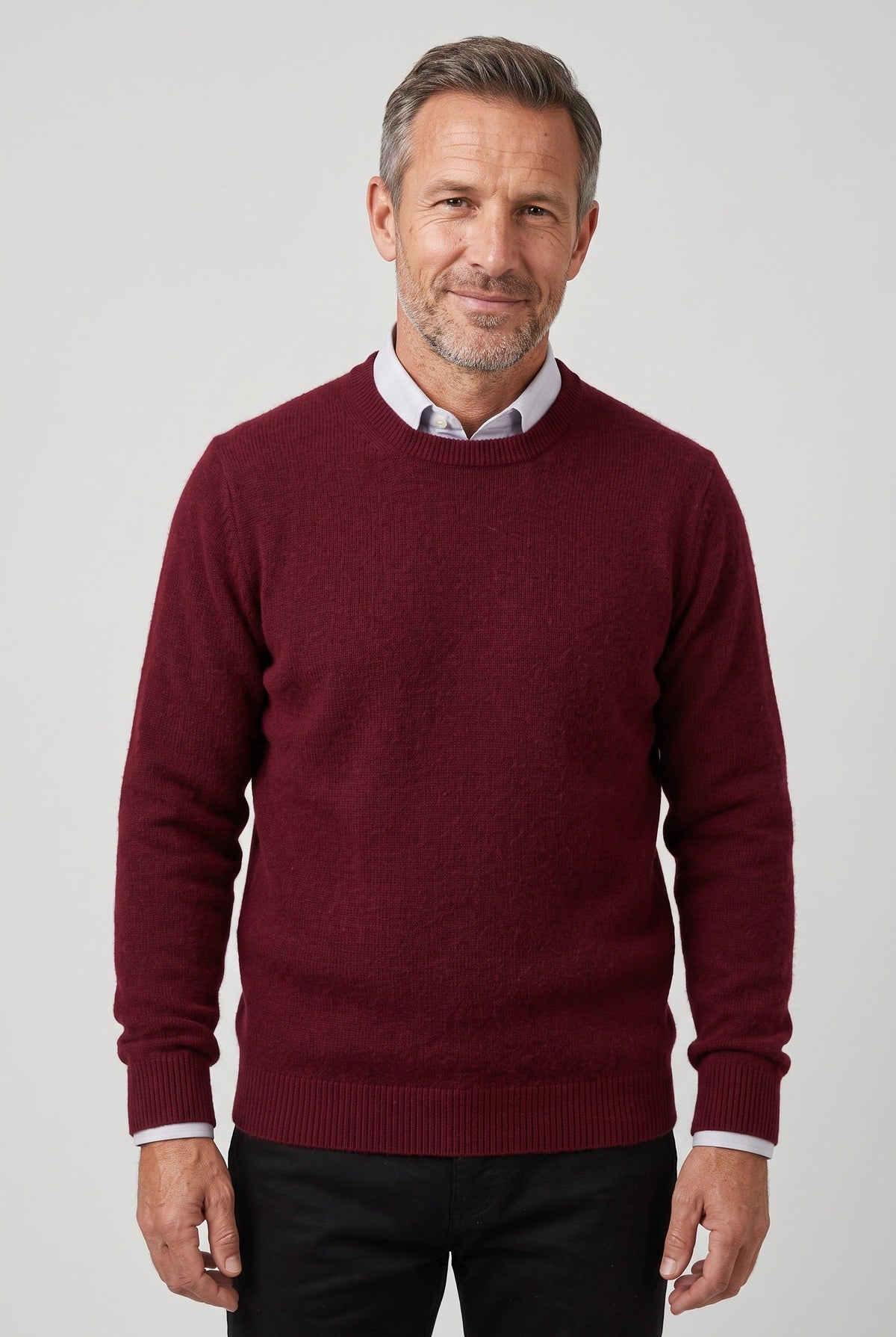 Pull Homme | Col Rond ou Col V Maille Fine Bords Côtelés - 8