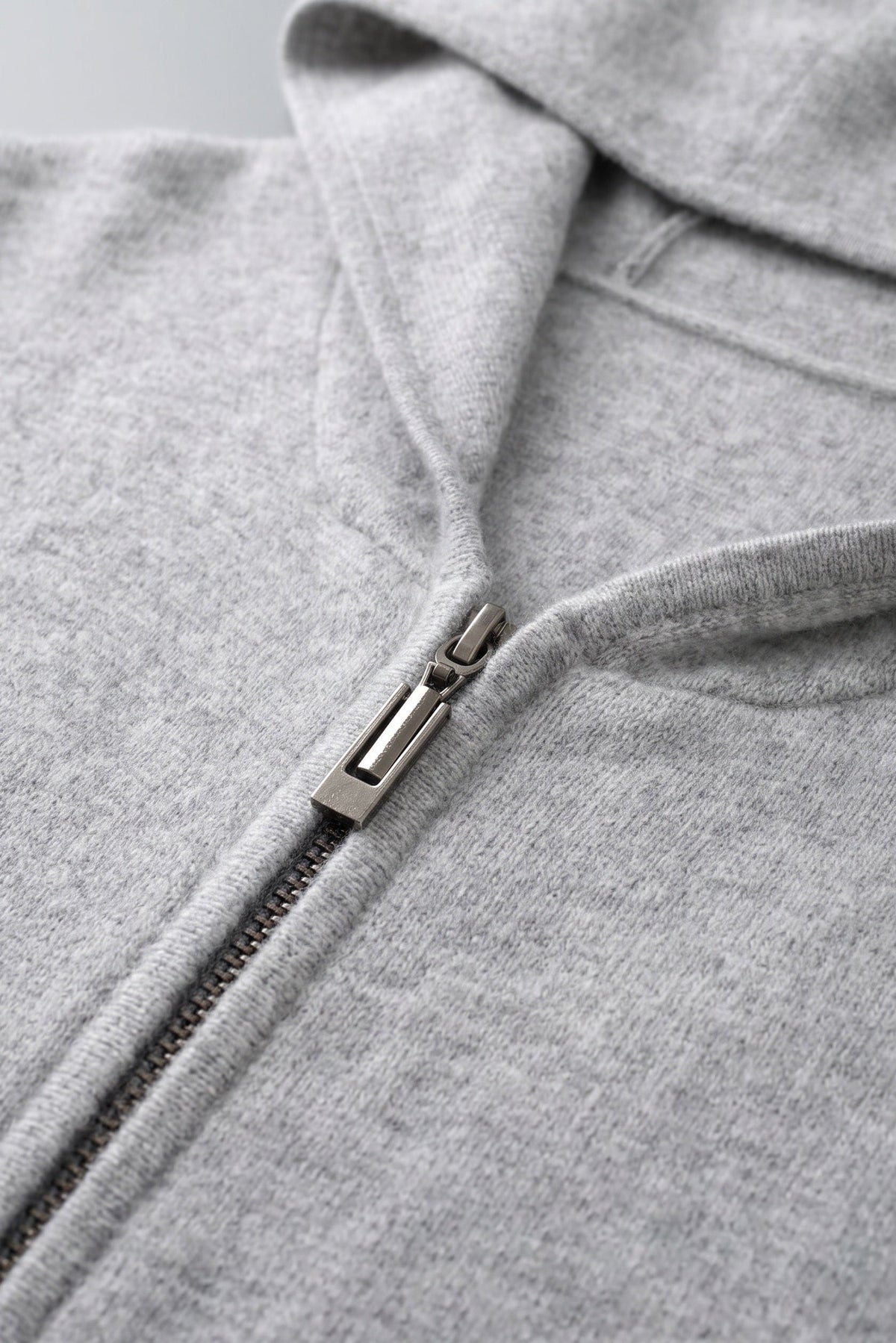 Survêtement Homme | Zip Intégral Capuche Poches Devant Maille Chinée - 3
