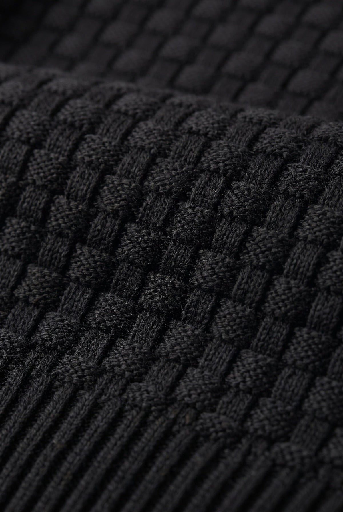 Sweat Homme | À Capuche Croisée Cordons Doubles Maille Gaufrée - 4