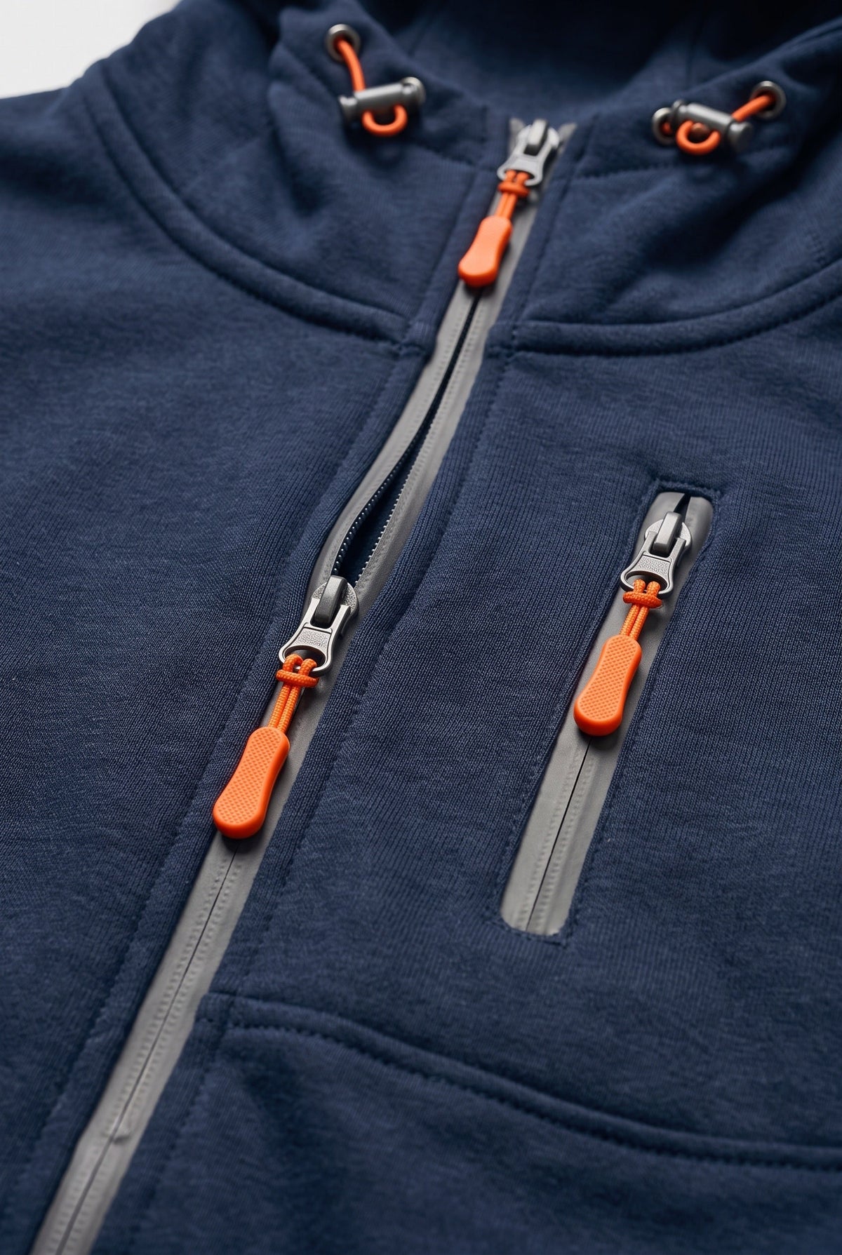 Sweat Homme | À Capuche Zippé Poches Zippées Bords Côtelés - 3