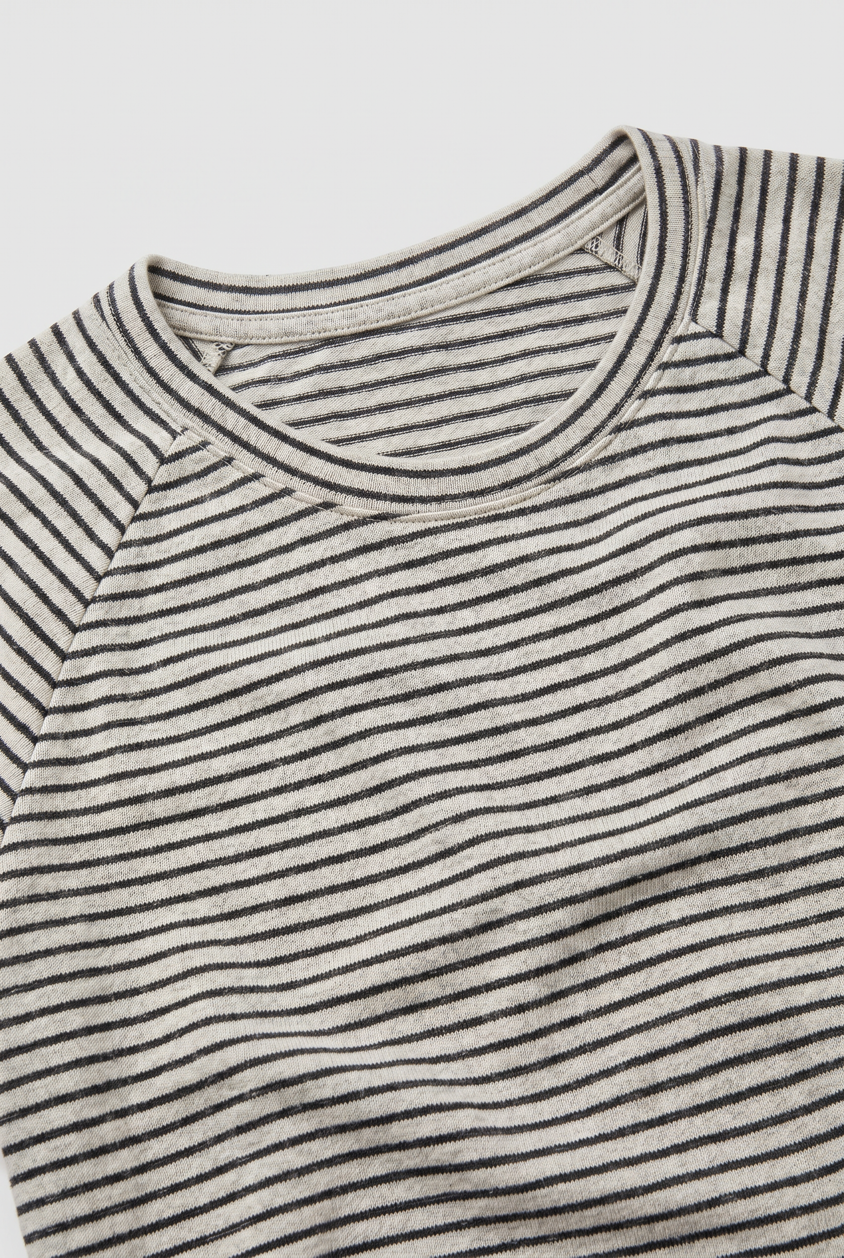 Tee Shirt Femme | Manches Longues Col Rond Rayures Fines - 3