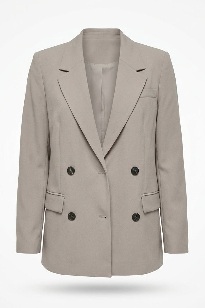 Veste Femme | Double Boutonnage Col Cranté Poches À Rabat - 6