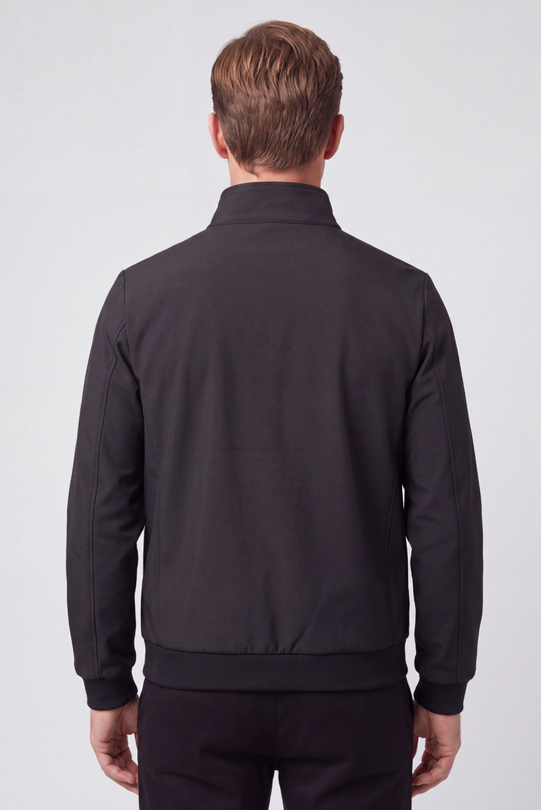 Veste Homme | Bomber Zippé Col Montant Doublure Douce - 2