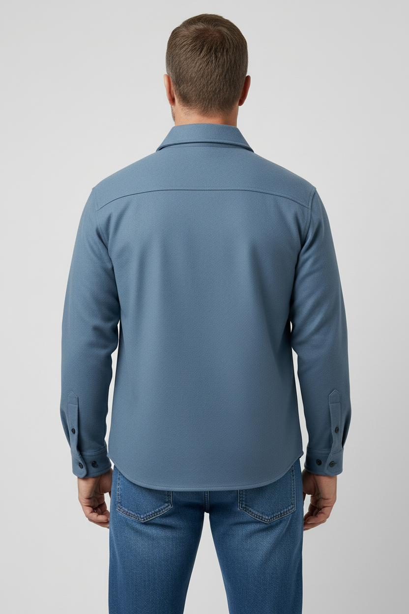 Veste Homme | Boutonnée Poches Poitrine à Rabat Col Pointu - 2