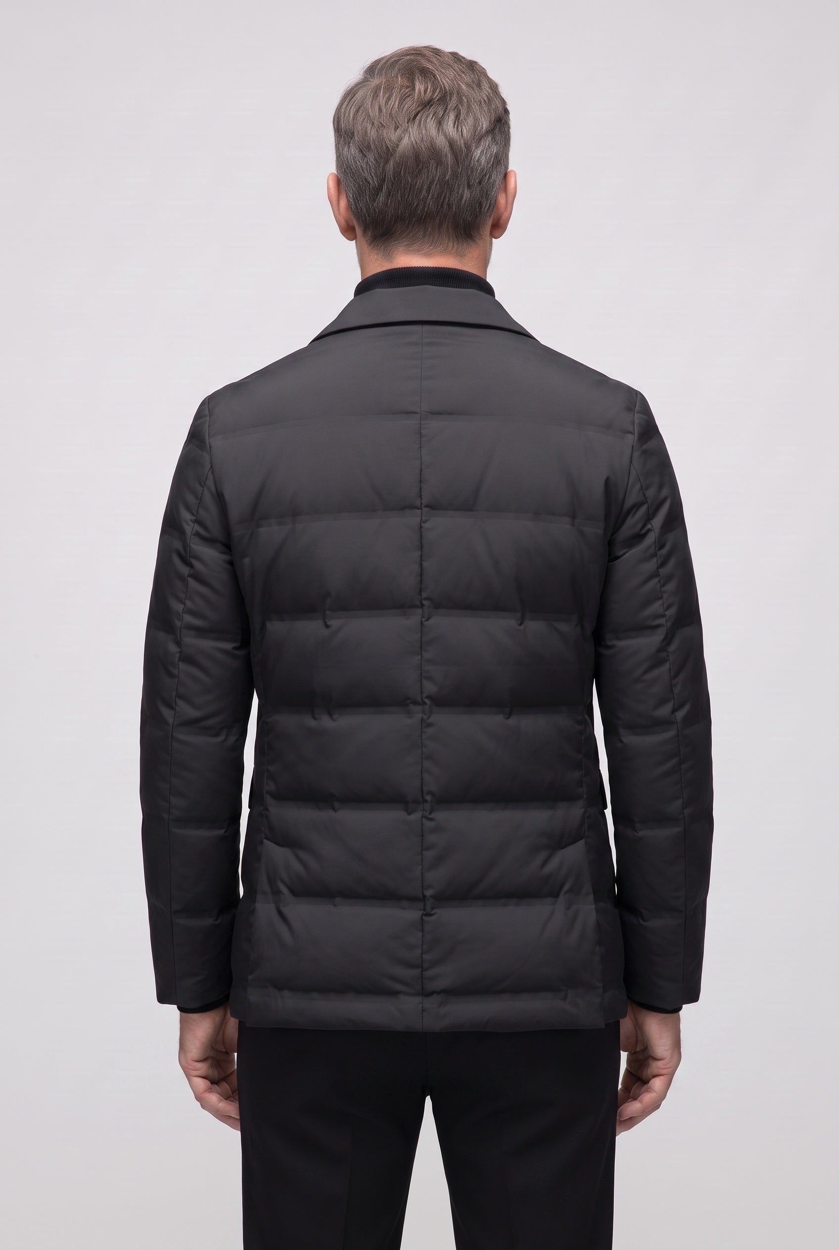 Veste Homme | Matelassée Deux Boutons Col Cranté - 2