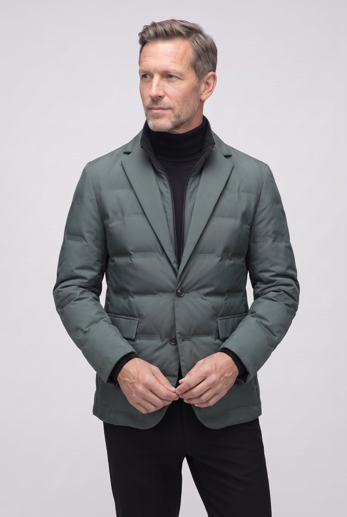 Veste Homme | Matelassée Deux Boutons Col Cranté - 6