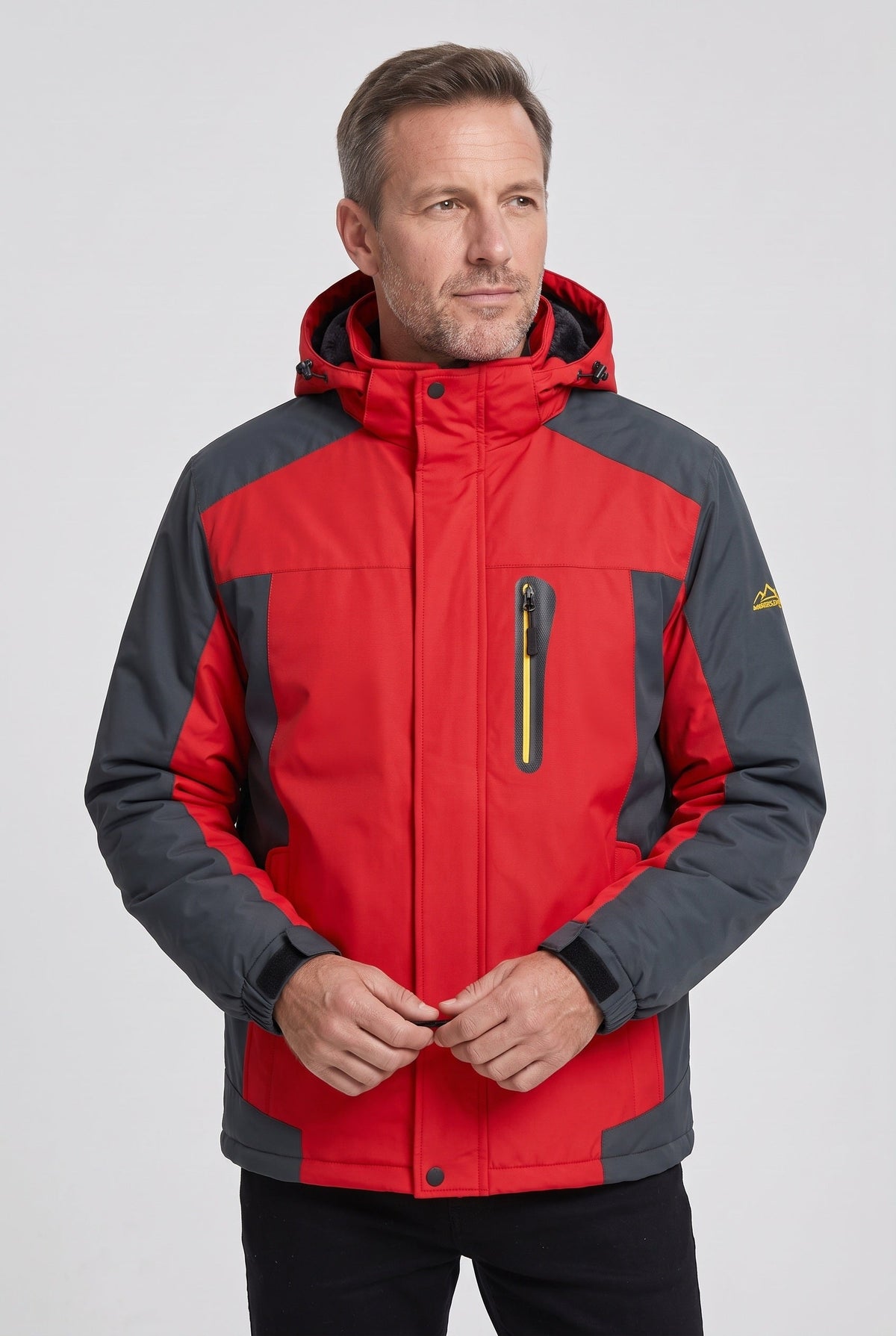 Veste Homme | Zip Sous Rabat Déperlante Capuche à Cordon - 6