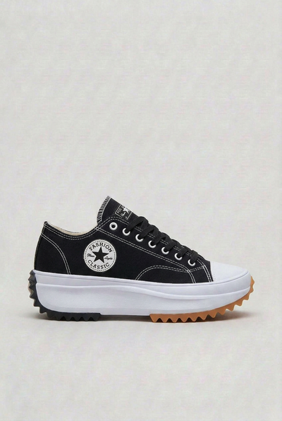Baskets Femme | Lacets Semelle Plateforme Bout Renforcé - 5