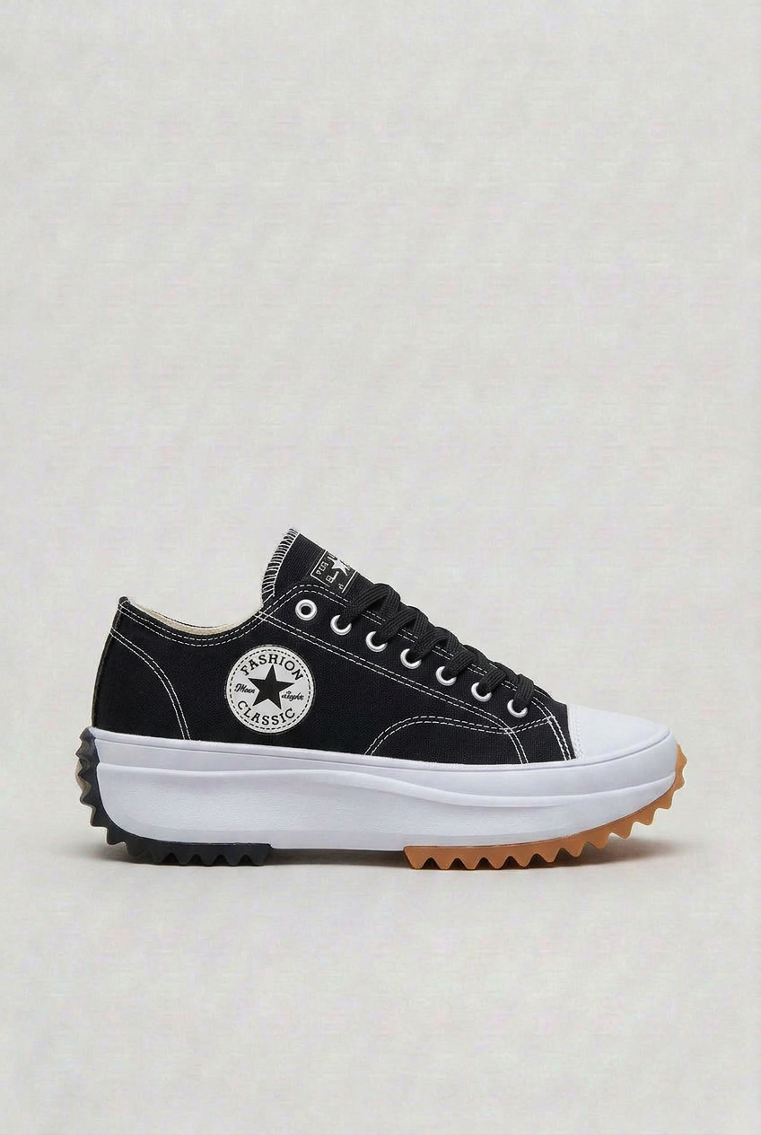 Baskets Femme | Lacets Semelle Plateforme Bout Renforcé - 5