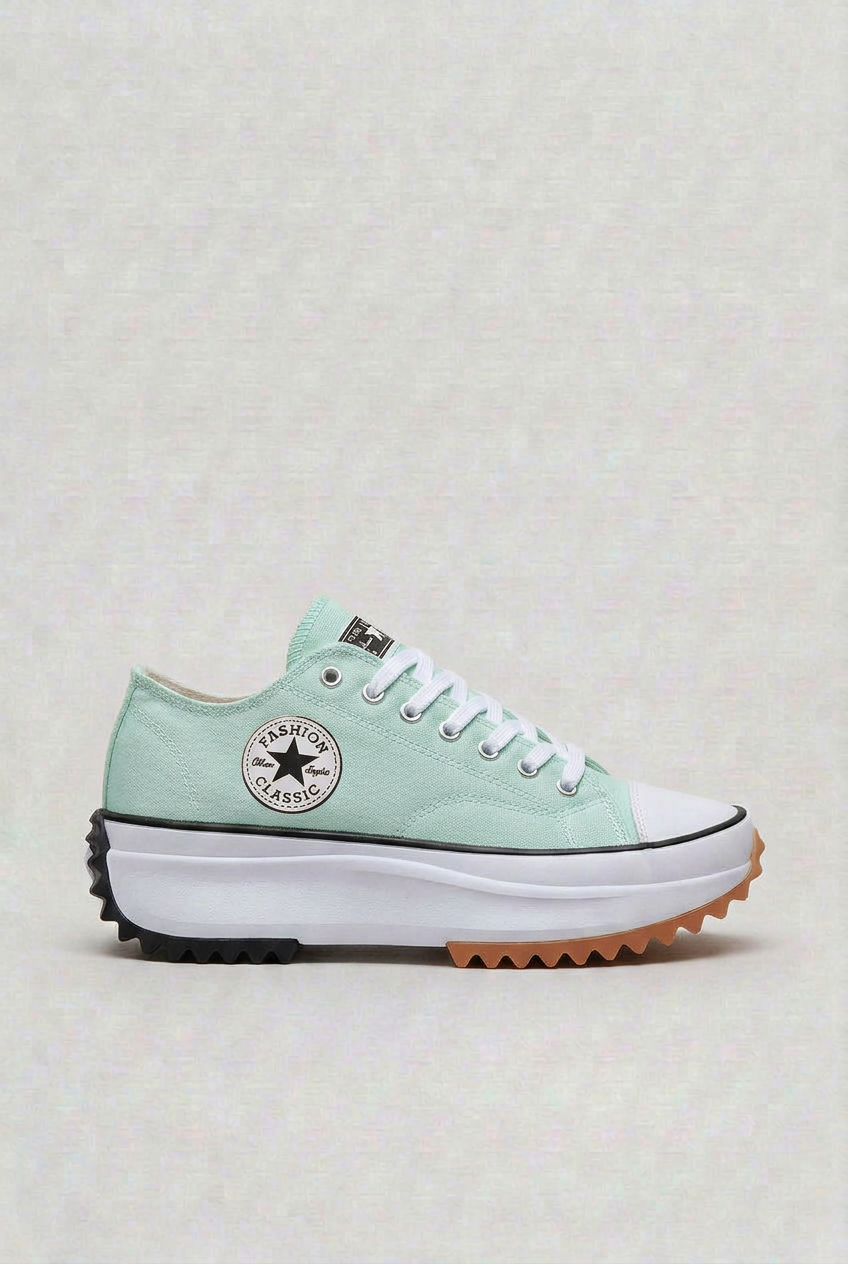 Baskets Femme | Lacets Semelle Plateforme Bout Renforcé - 7