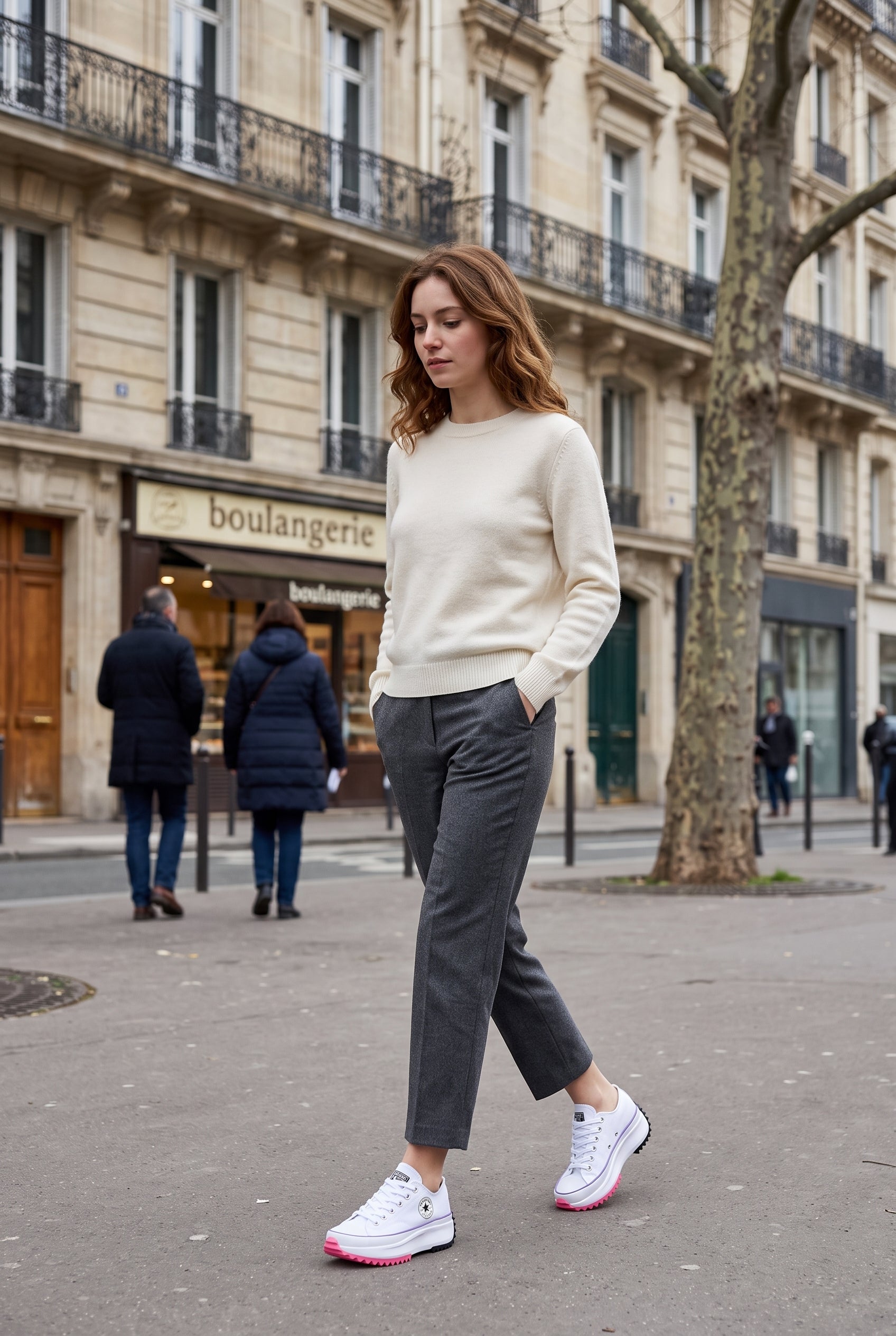 Baskets Femme | Lacets Semelle Plateforme Bout Renforcé - 8