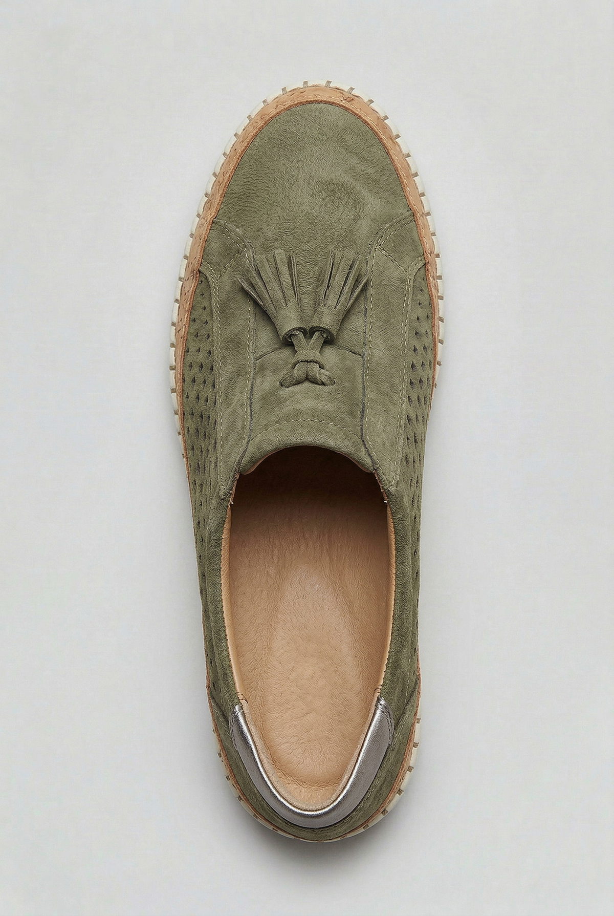 Baskets Femme | Sans Lacet Pompons Panneau Perforé - 4