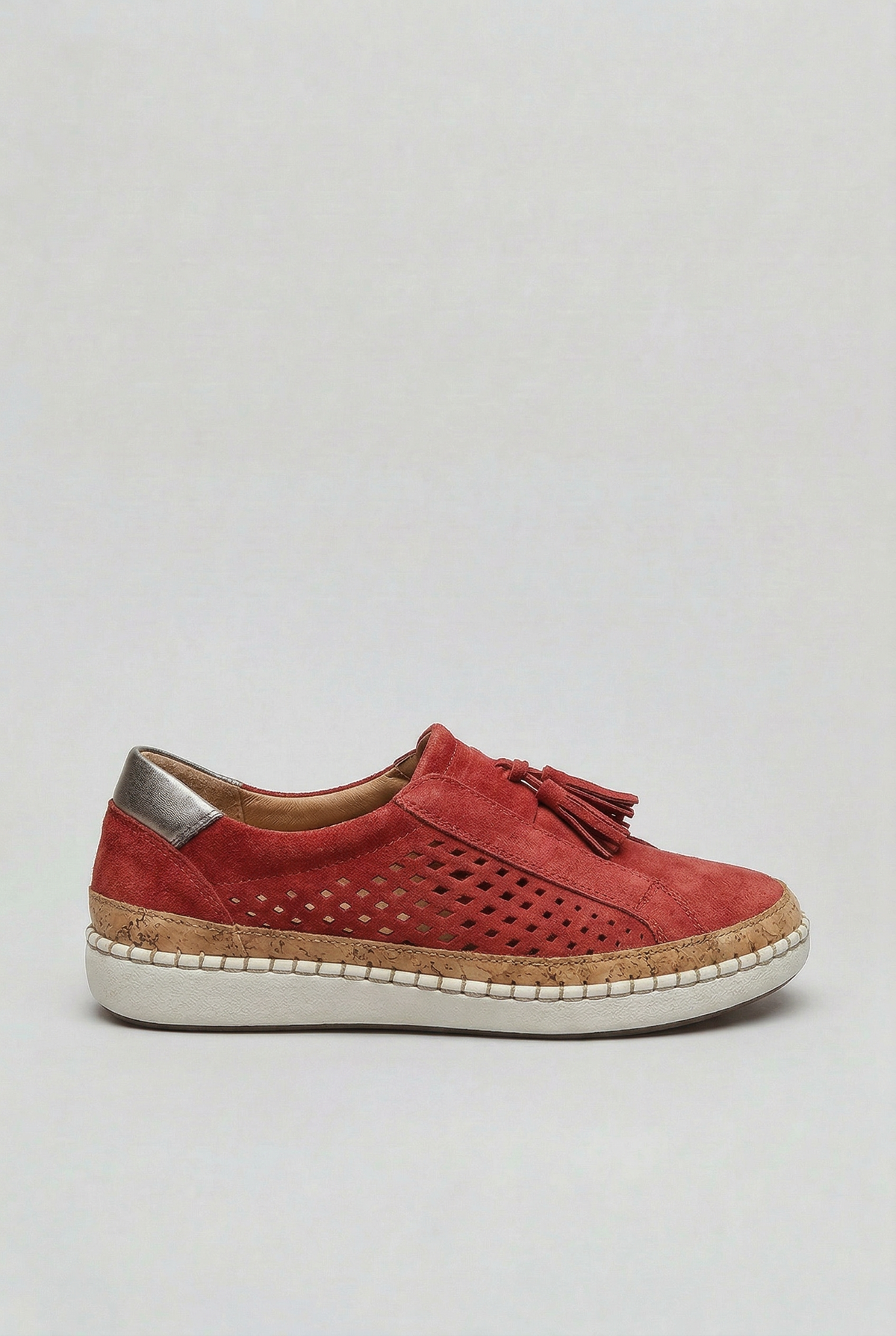 Baskets Femme | Sans Lacet Pompons Panneau Perforé - 6