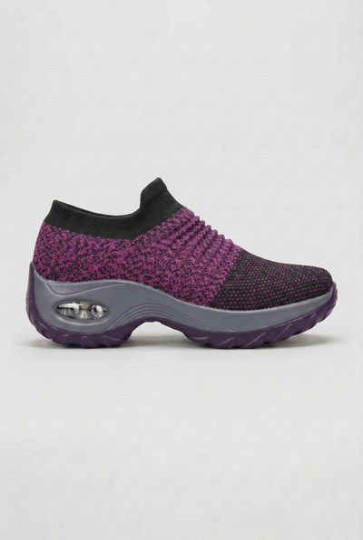 Baskets Femme | Sans Lacets Col Chaussette Semelle Galbée - 11