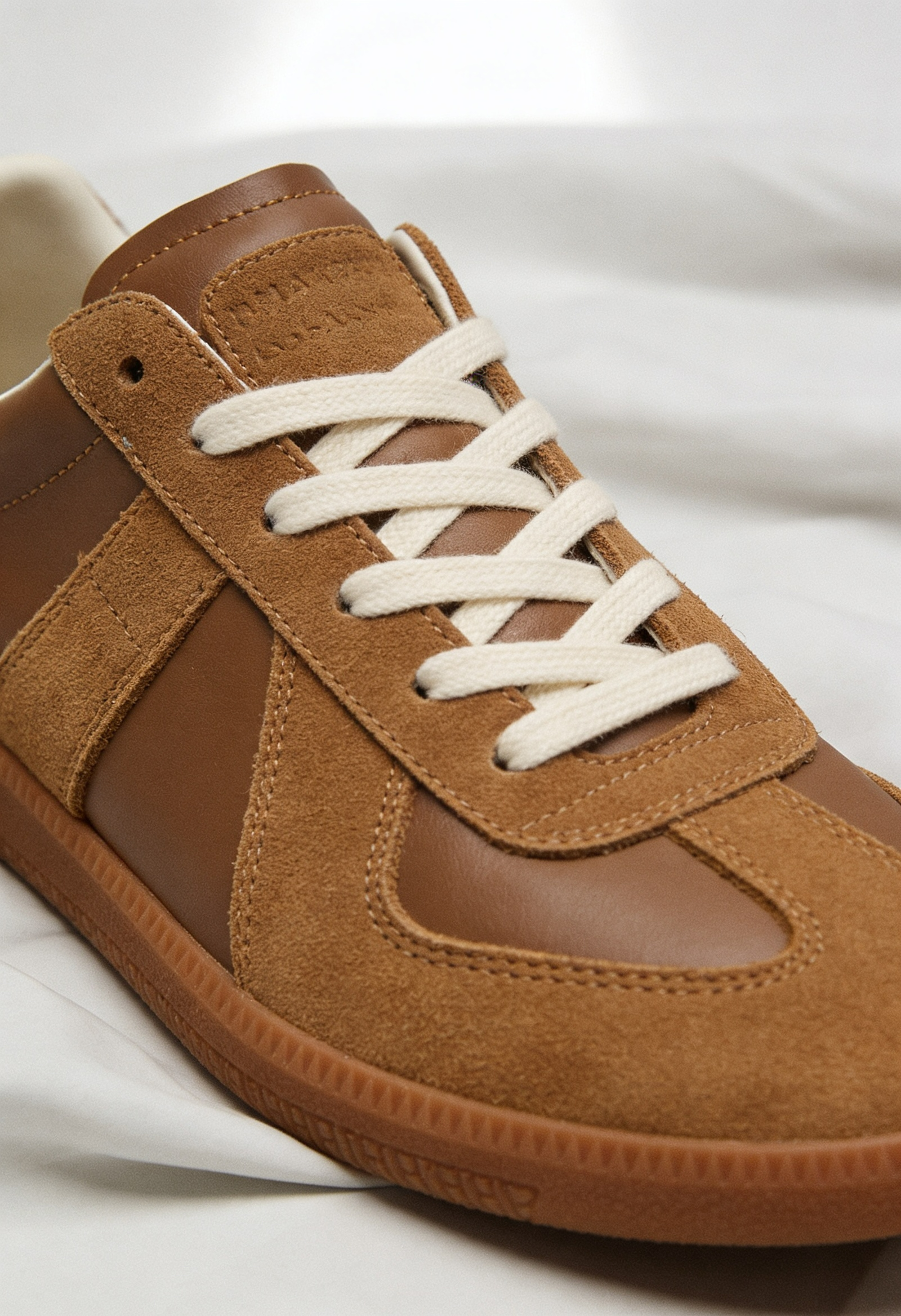 Baskets Homme | À Lacets Aspect Daim Semelle Gomme - 3