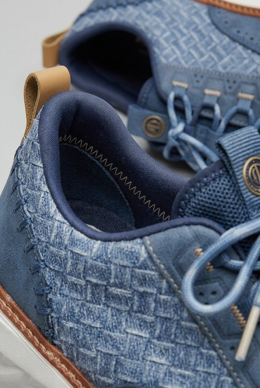 Baskets Homme | À Lacets Effet Tressé Perforations Brogue - 3