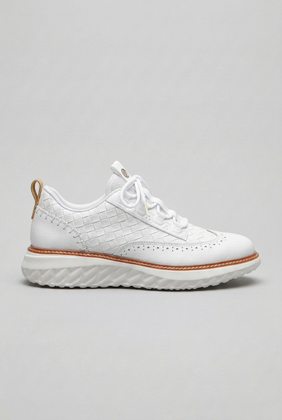 Baskets Homme | À Lacets Effet Tressé Perforations Brogue - 6