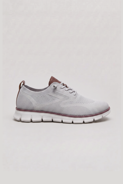 Baskets Homme | Maille Tricotée Motif Brogue Tirettes Doubles - 13