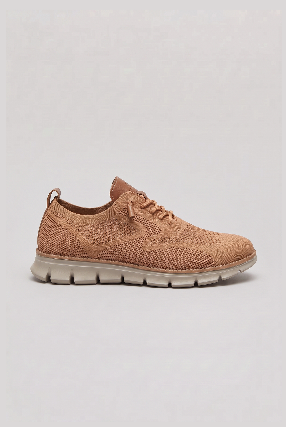 Baskets Homme | Maille Tricotée Motif Brogue Tirettes Doubles - 8