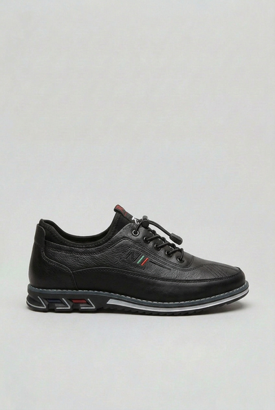 Baskets Homme | Serrage Rapide Aspect Cuir Semelle Crantée - 6