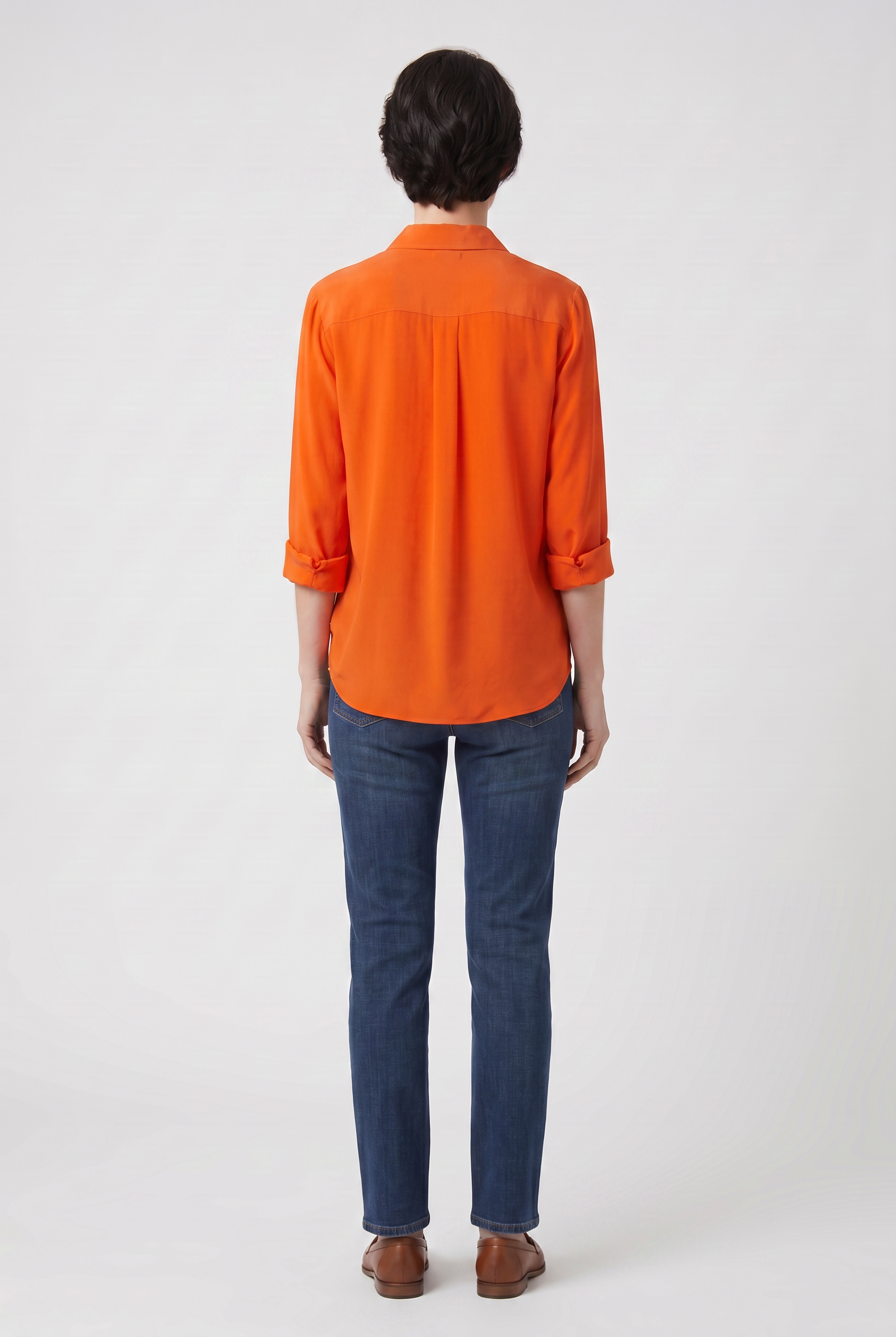 Blouse Femme | Boutonnée Col V Manches Longues - 2