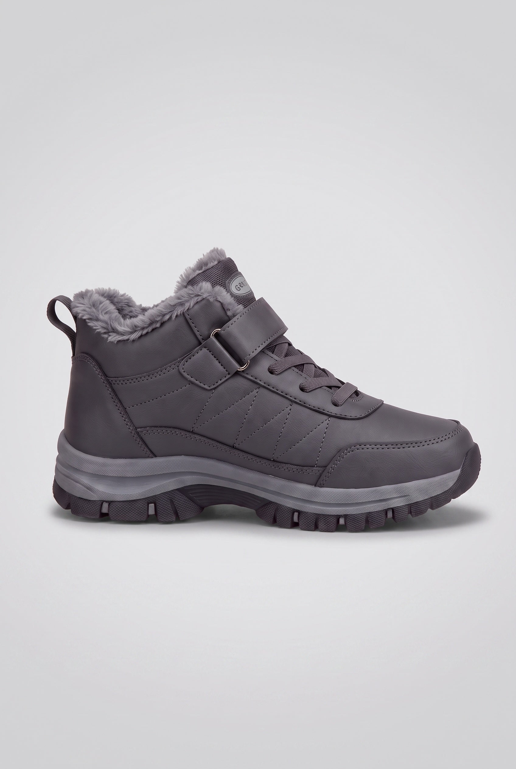 Bottines Femme | Fourrées À Lacets Bride Réglable Semelle Crantée - 5