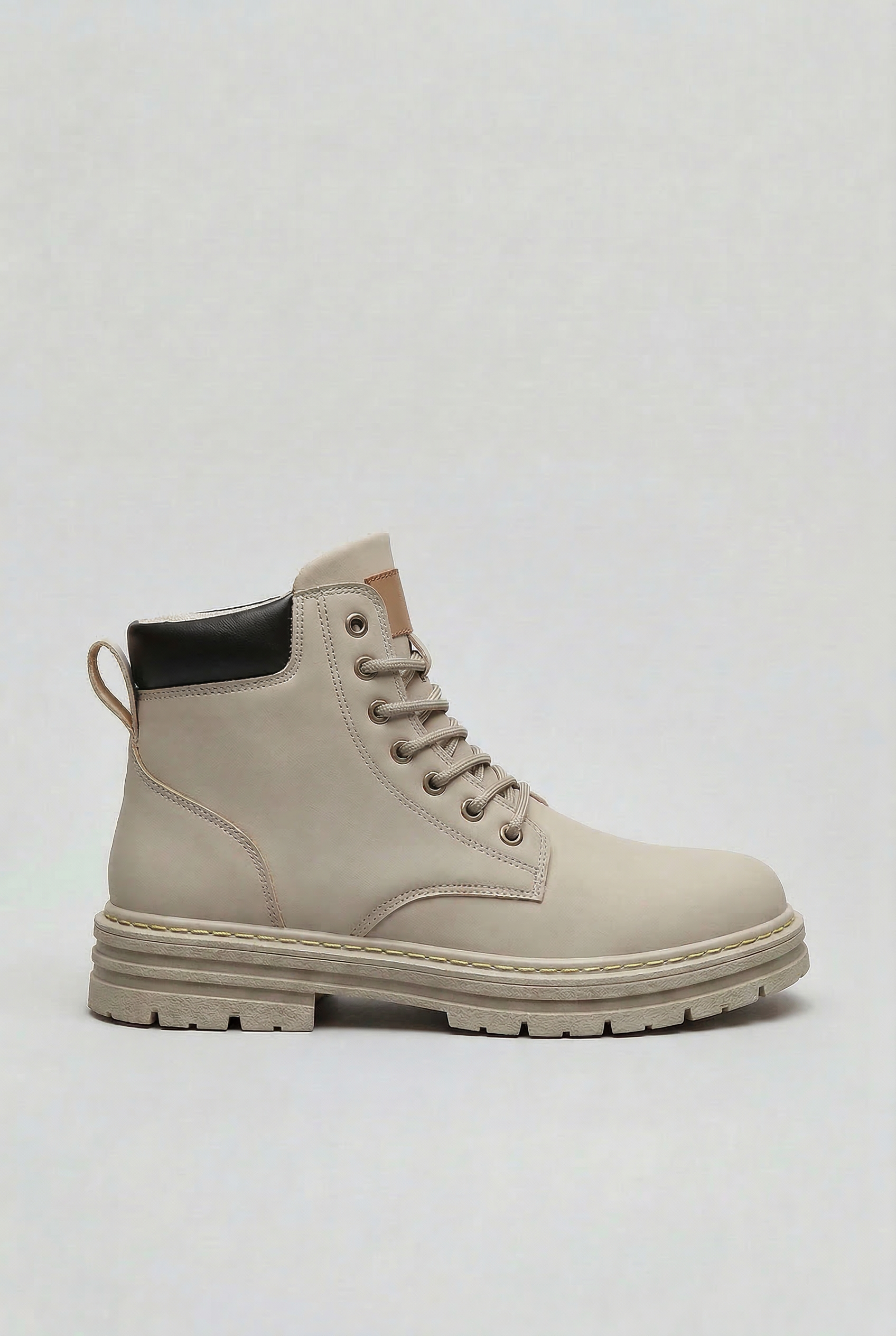 Bottines Homme | À Lacets Semelle Crantée Bout Rond - 1