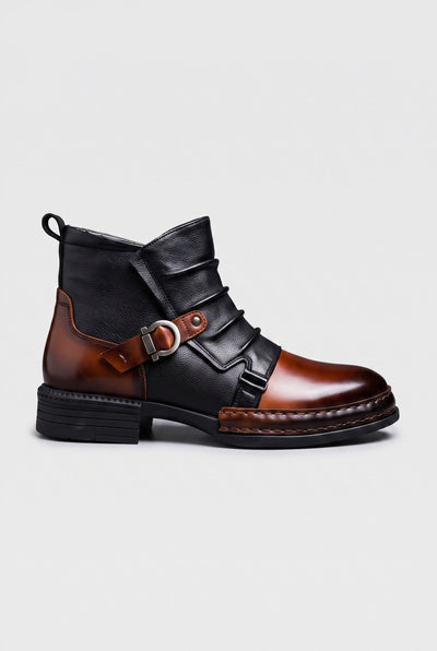 Bottines Homme | Bride À Boucle Aspect Cuir Semelle Crantée - 1