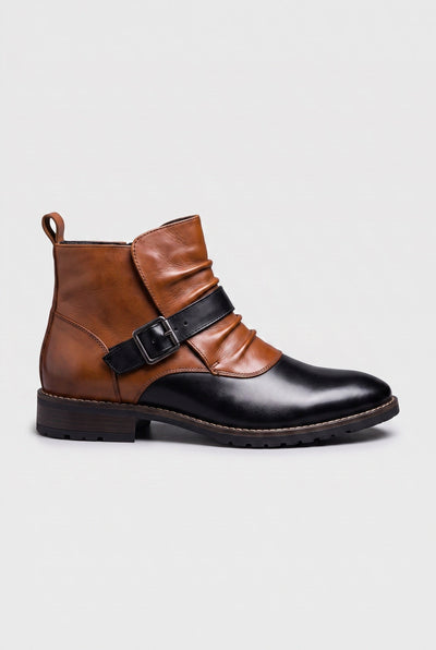 Bottines Homme | Bride À Boucle Aspect Cuir Semelle Crantée - 5