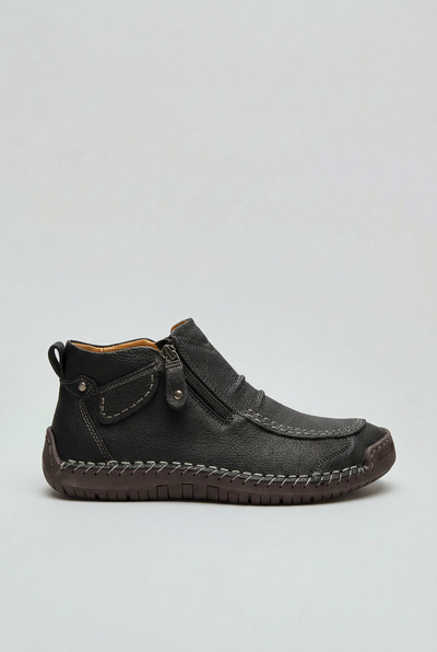 Bottines Homme | Zip Latéral Bout Surpiqué Semelle Souple - 1