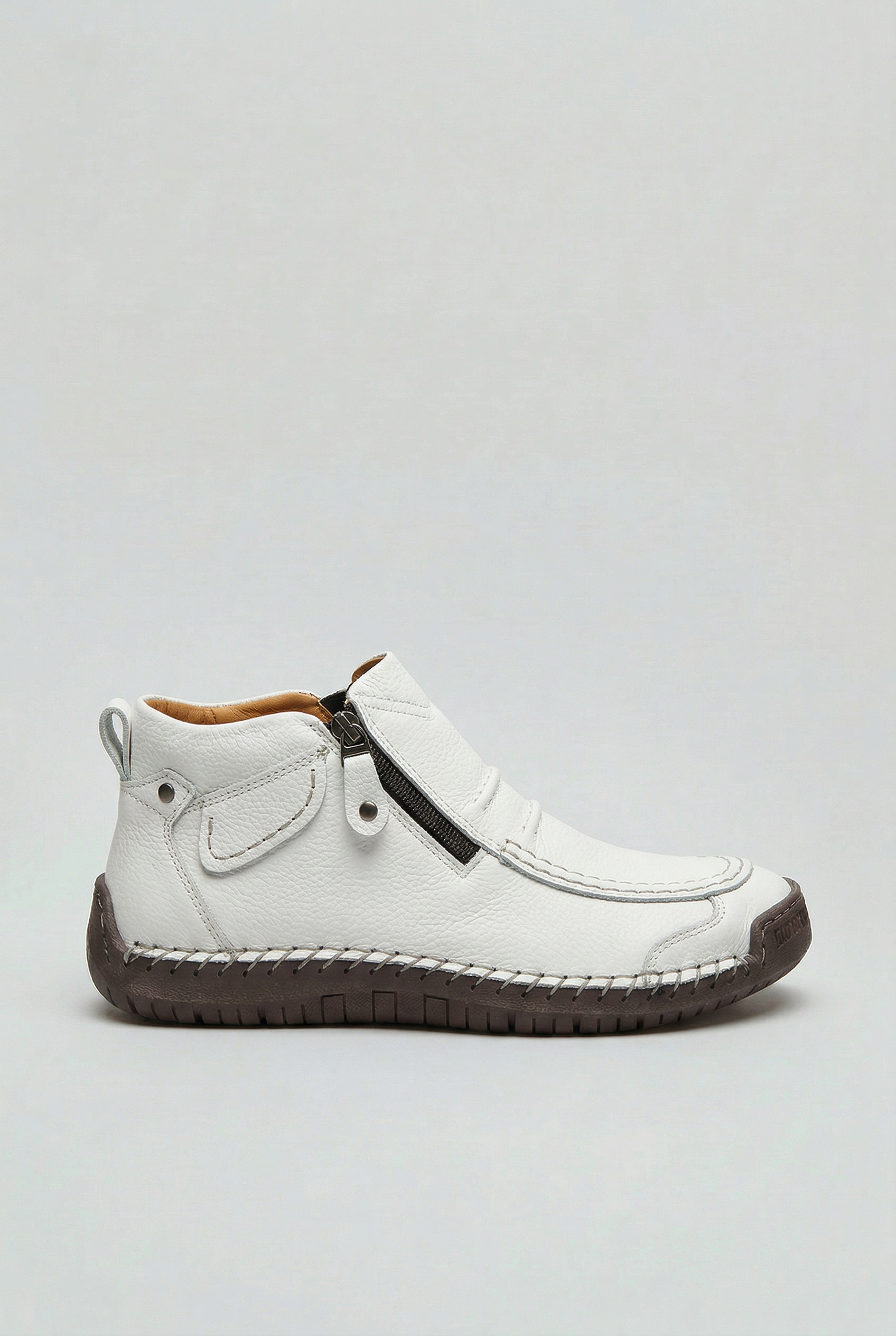 Bottines Homme | Zip Latéral Bout Surpiqué Semelle Souple - 6
