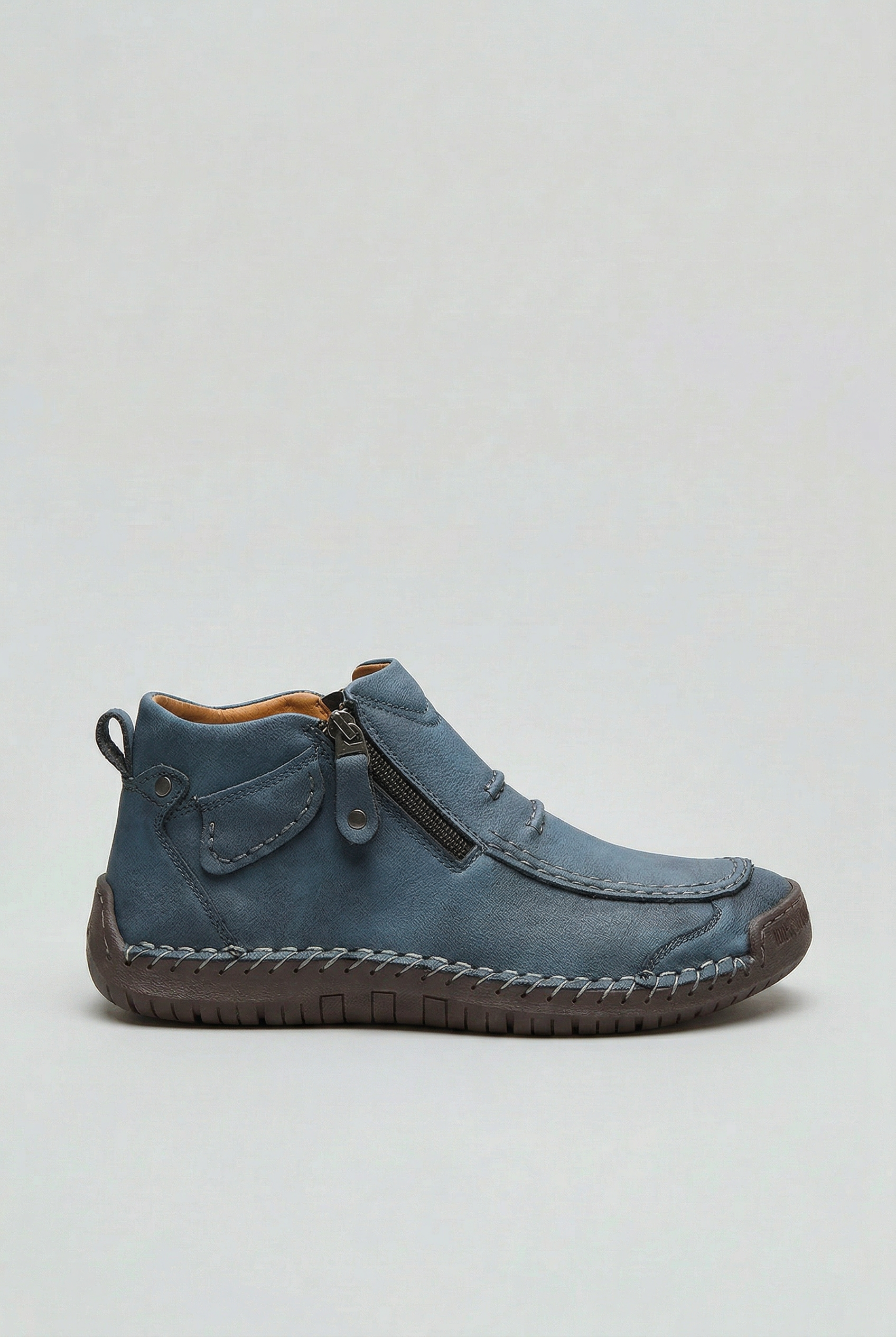 Bottines Homme | Zip Latéral Bout Surpiqué Semelle Souple - 8