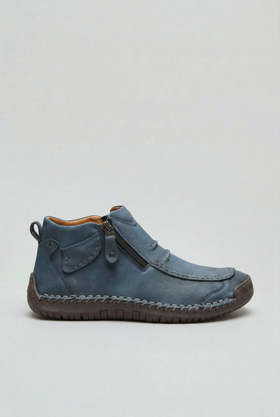 Bottines Homme | Zip Latéral Bout Surpiqué Semelle Souple - 8